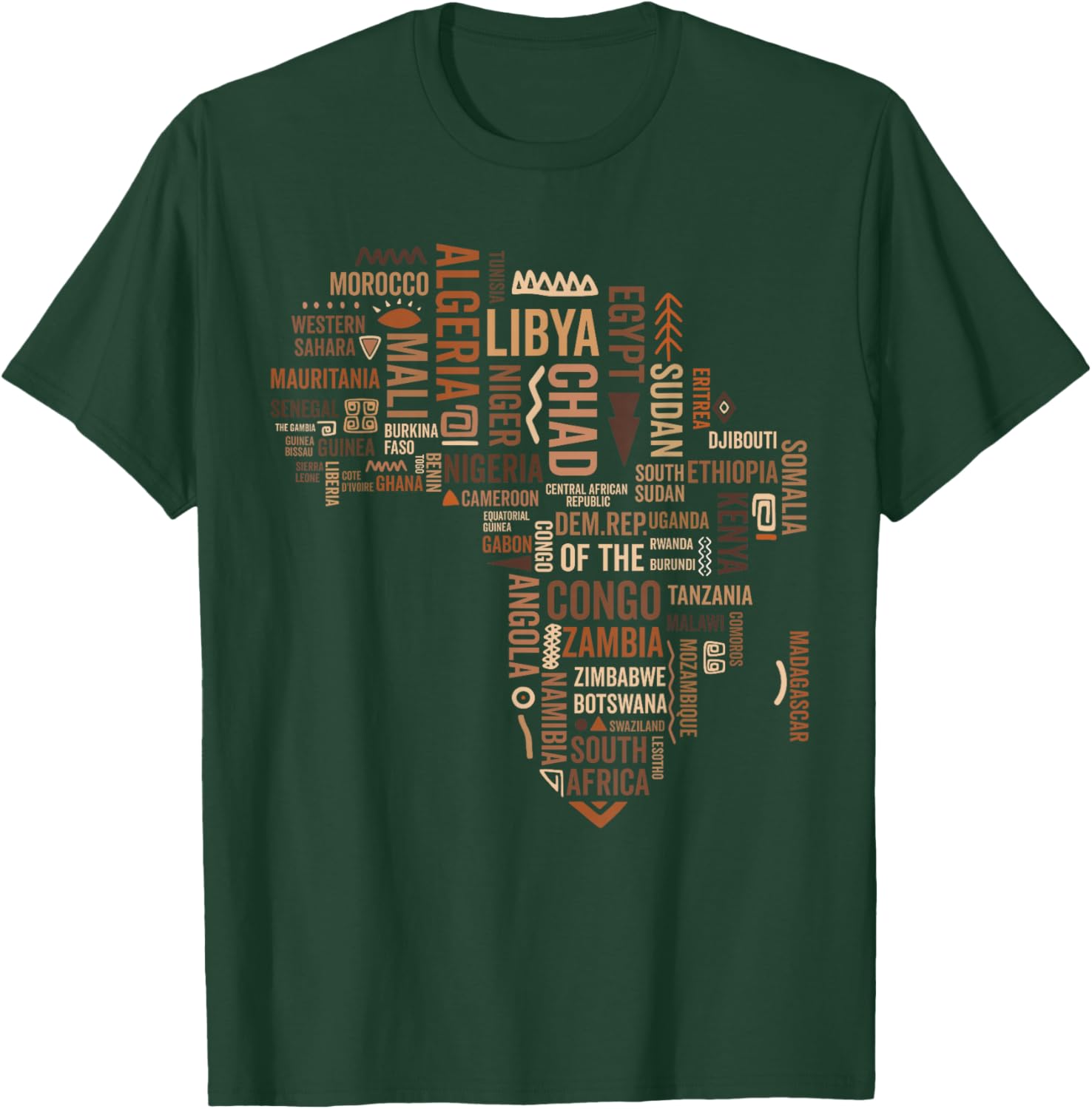 Africa Map Black History Pride T-Shirt for African American Culture - 17