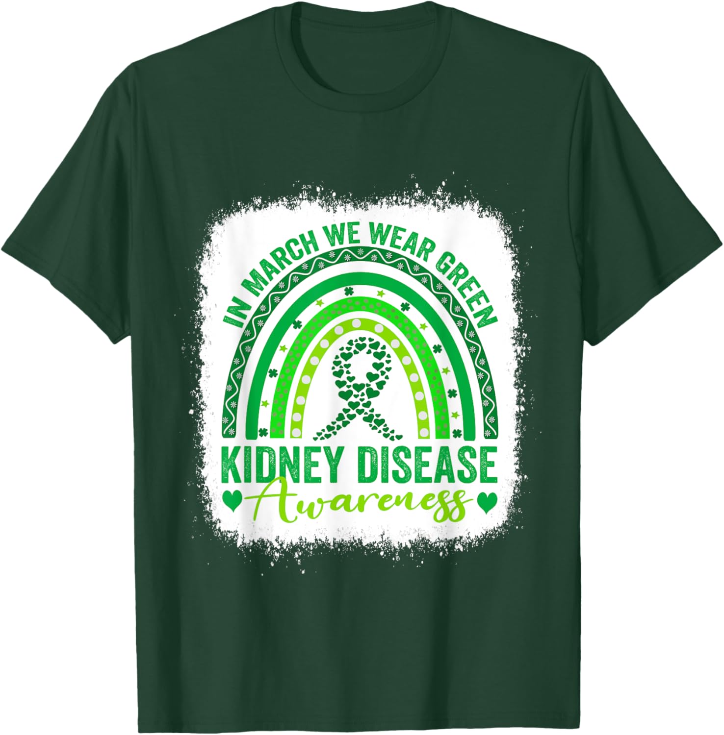 We Wear Green for Kidney Disease Awareness Month 2025 T-Shirt - 3