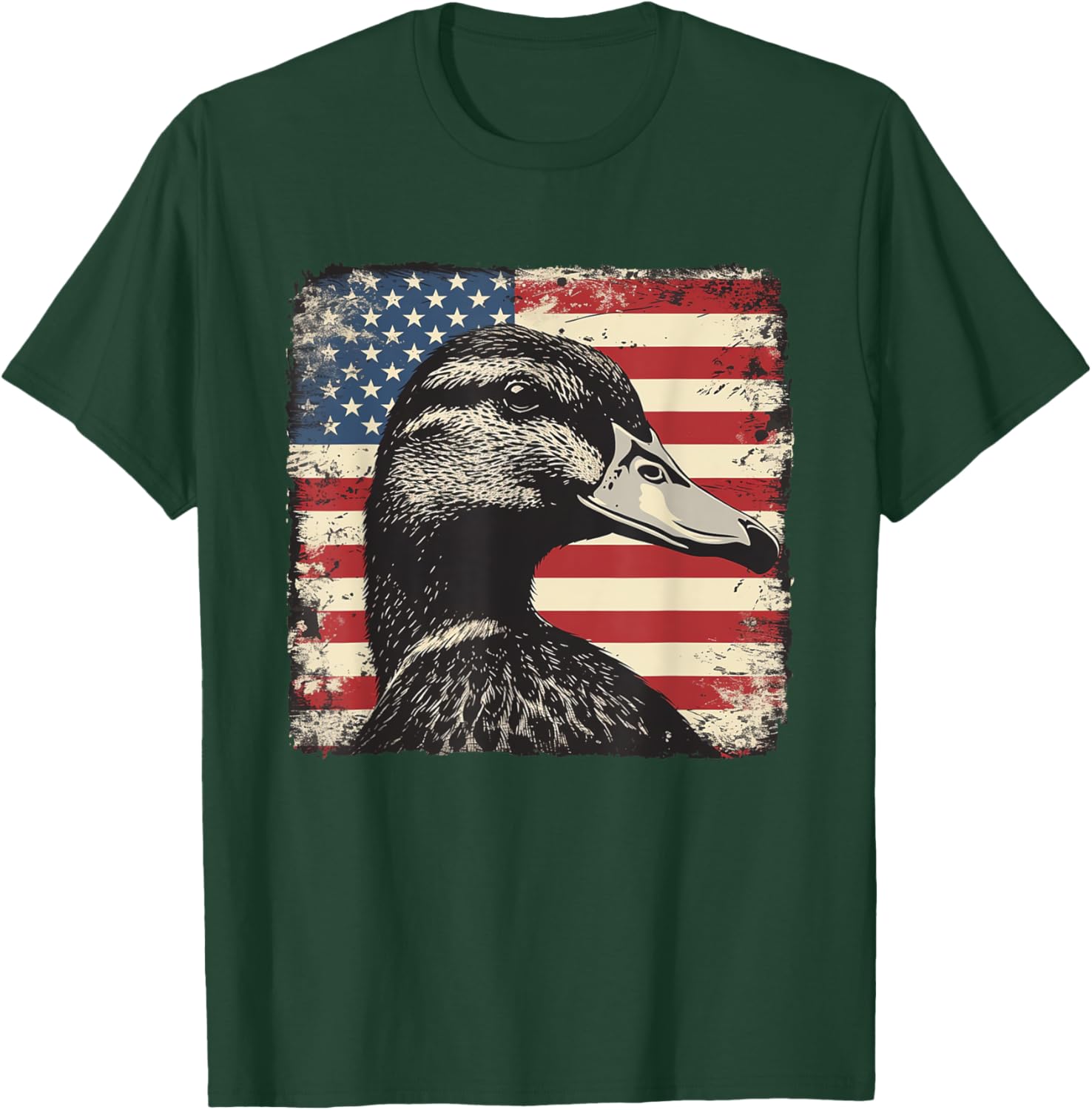 America Flag Duck Shirt for 4th of July | Fun Men's and Women's Tee - 18