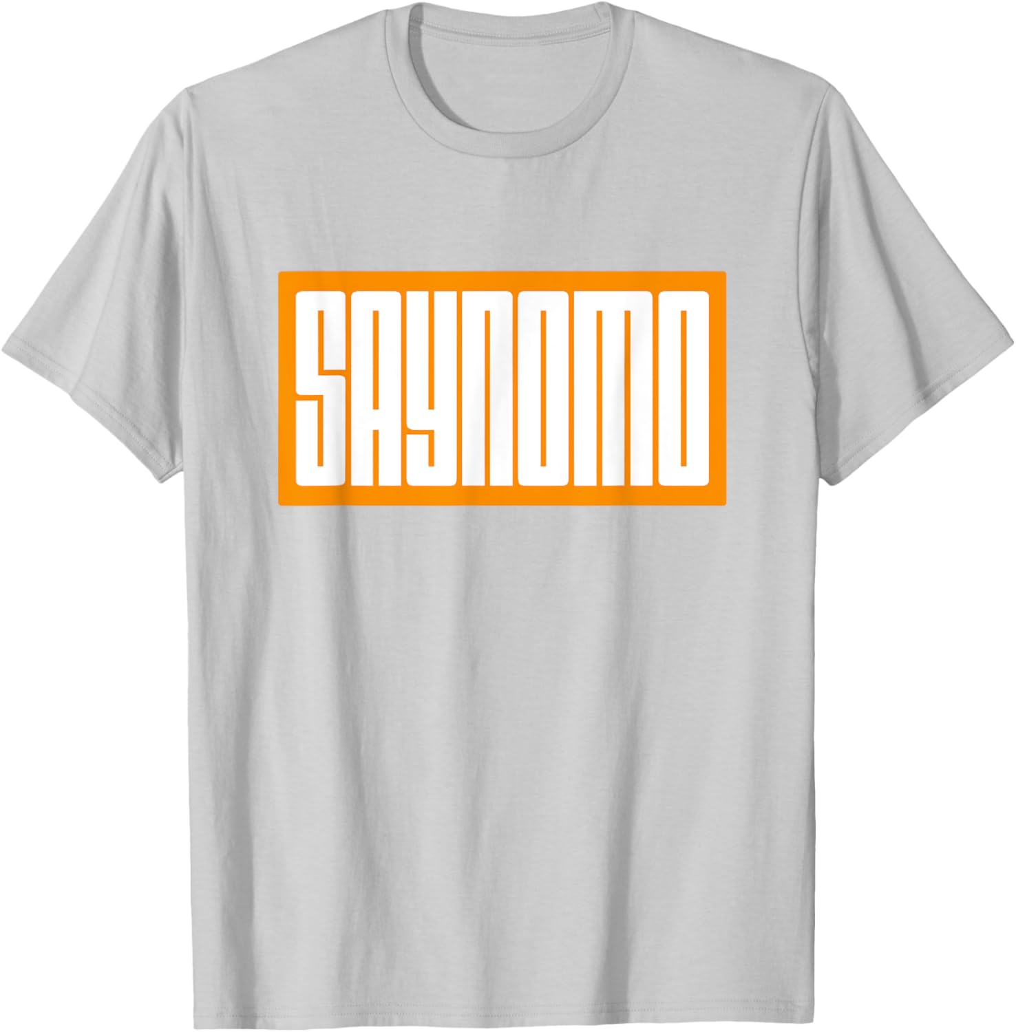 Trendy Orange SAYNOMO Graphic T-Shirt for Casual Fashion Lovers - 17
