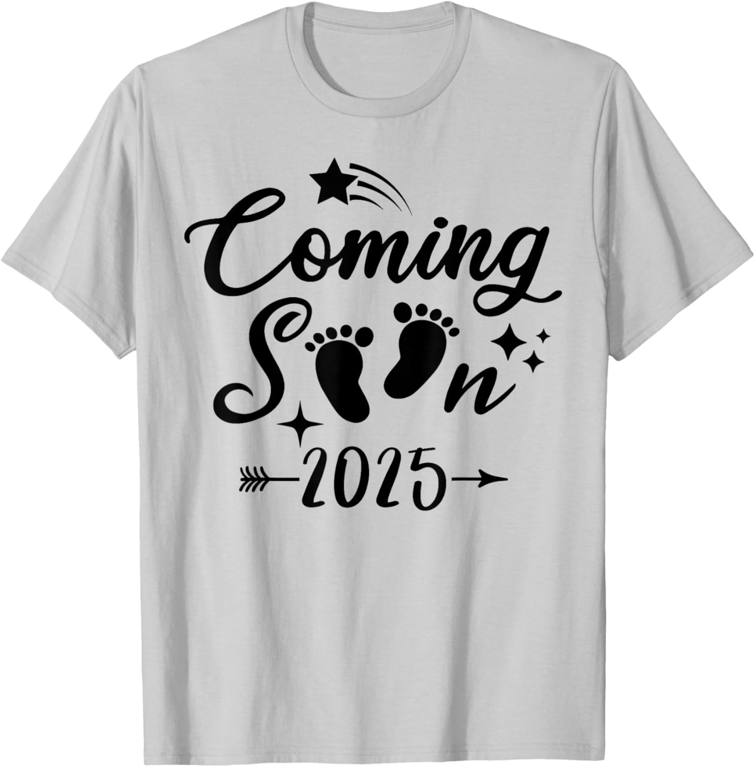 Baby Coming Soon 2025 Newborn Reveal T-Shirt for Expecting Parents - 4