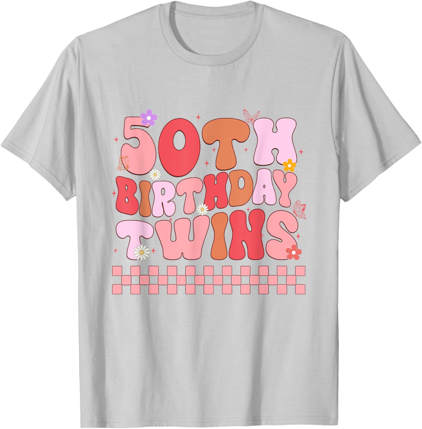 Matching 50th Birthday Twins T-Shirt for Siblings Celebrating Together - 14
