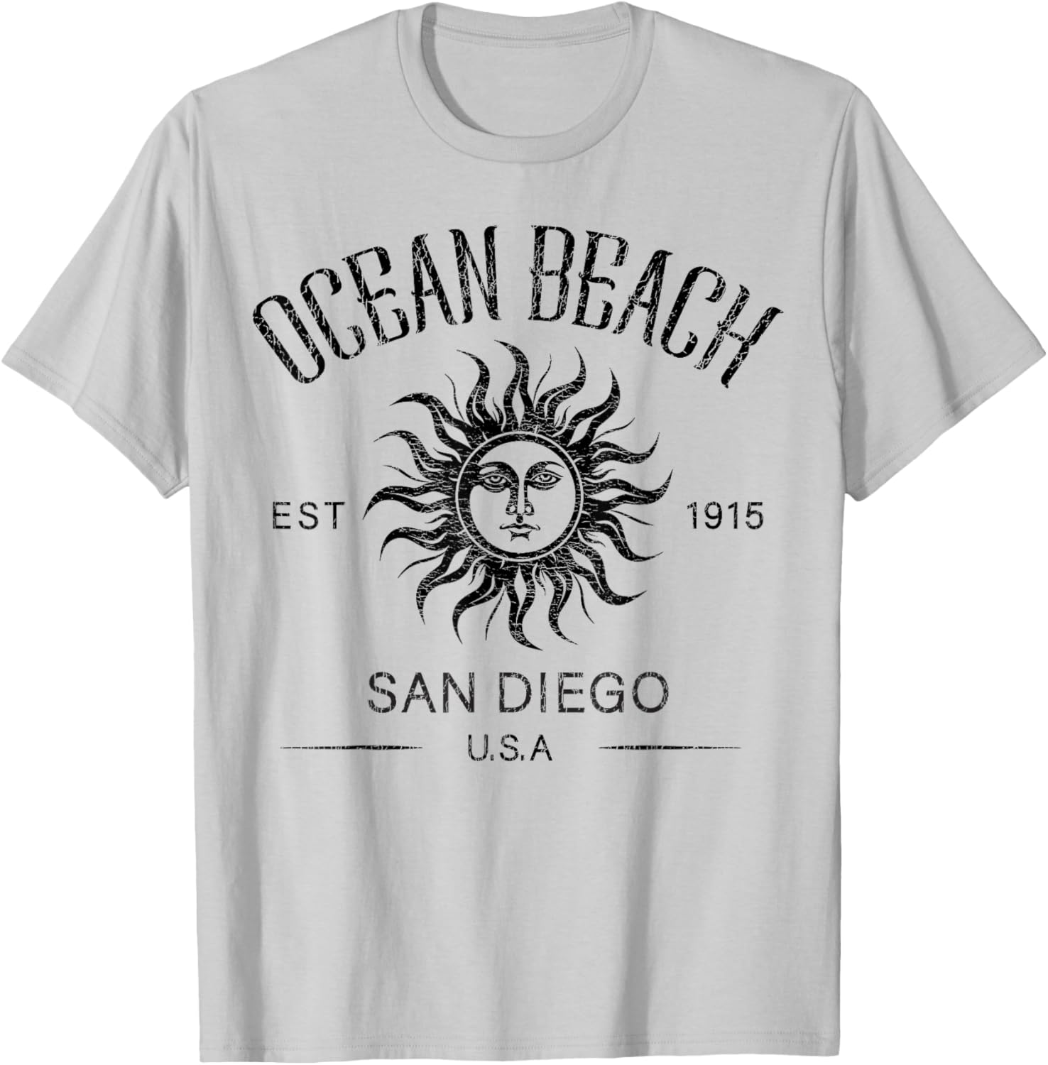 Vintage Summer Vacation T-Shirt San Diego Ocean Beach Established 1915 - 8