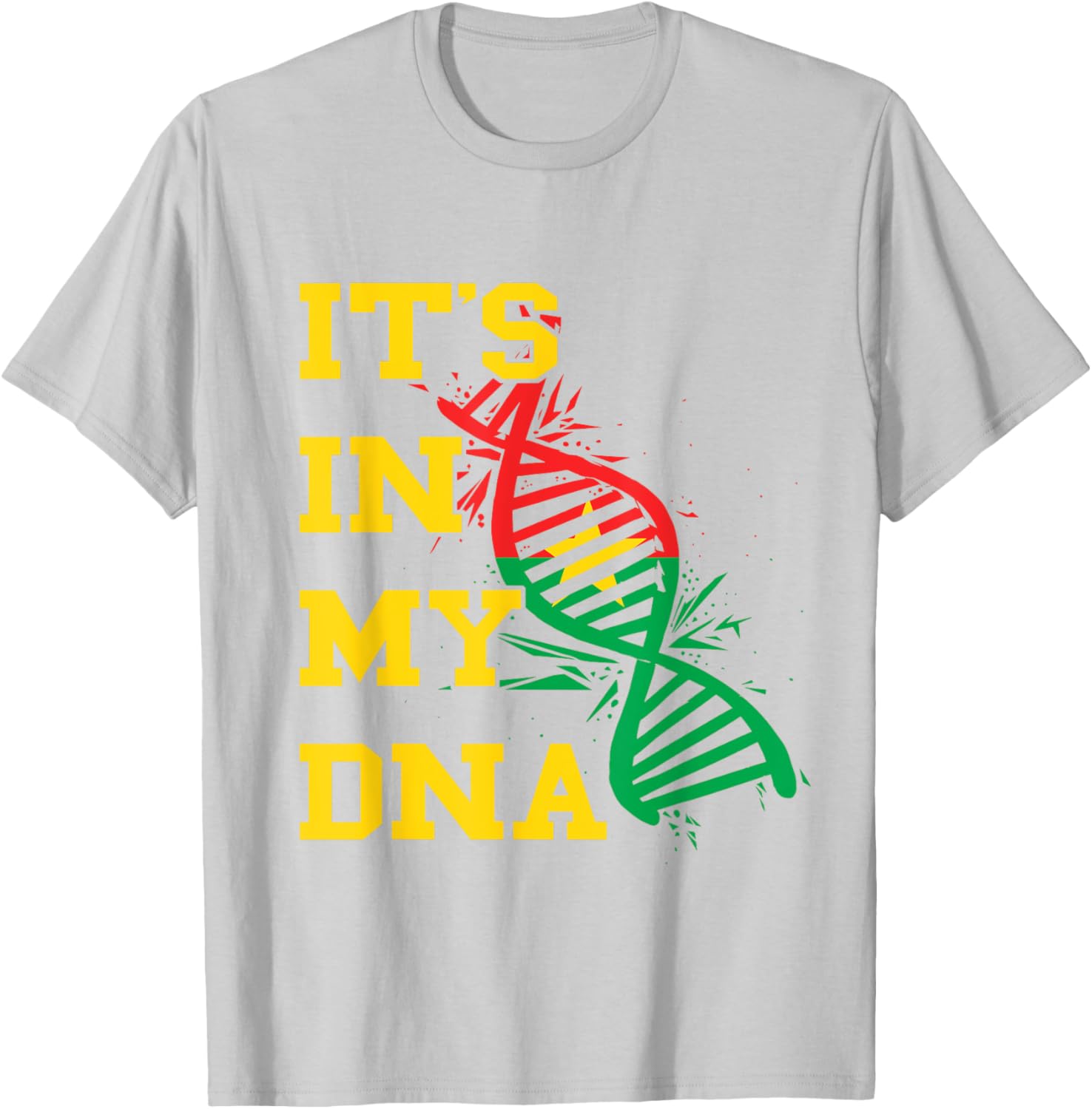 Burkina Faso Flag DNA Pride T-Shirt for Proud Burkina Fasoans - 10