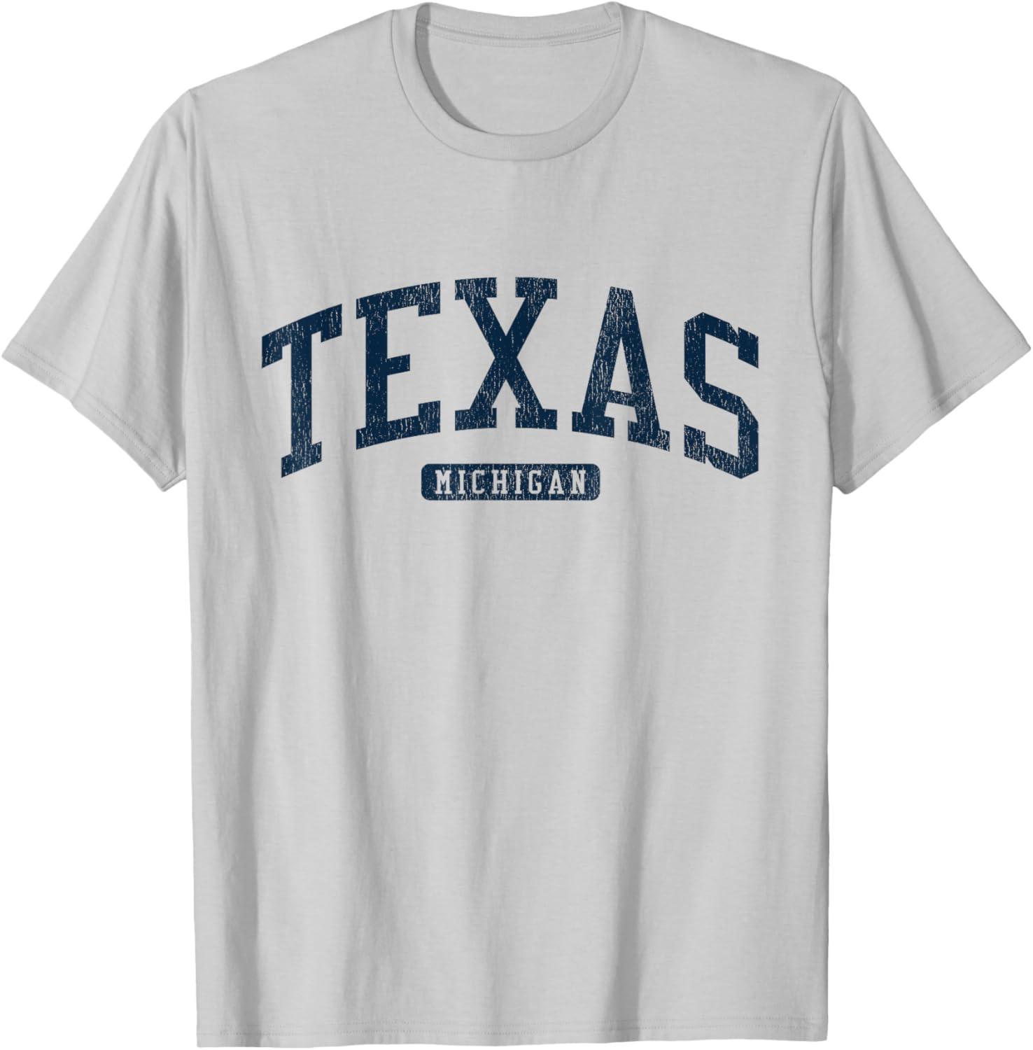 Texas Michigan College Blue T-Shirt Stylish Casual Wear for Students - 3