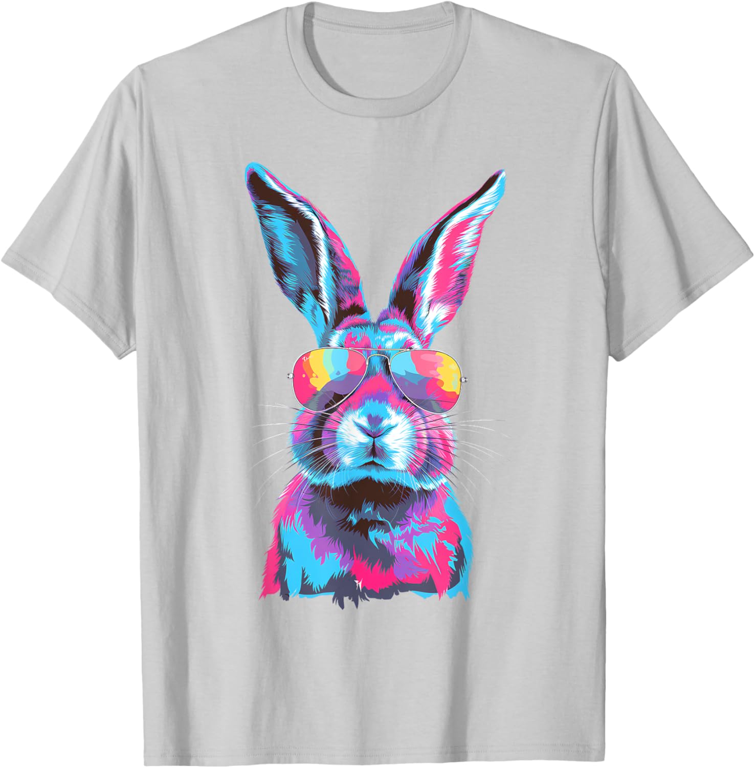 Bunny Face Sunglasses T-Shirt for Easter Fun - Men, Women, Kids - 16