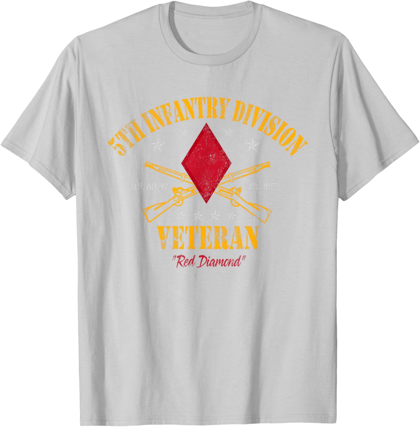 5th Infantry Division Veteran T-Shirt for Veterans Day - Military Apparel - 12