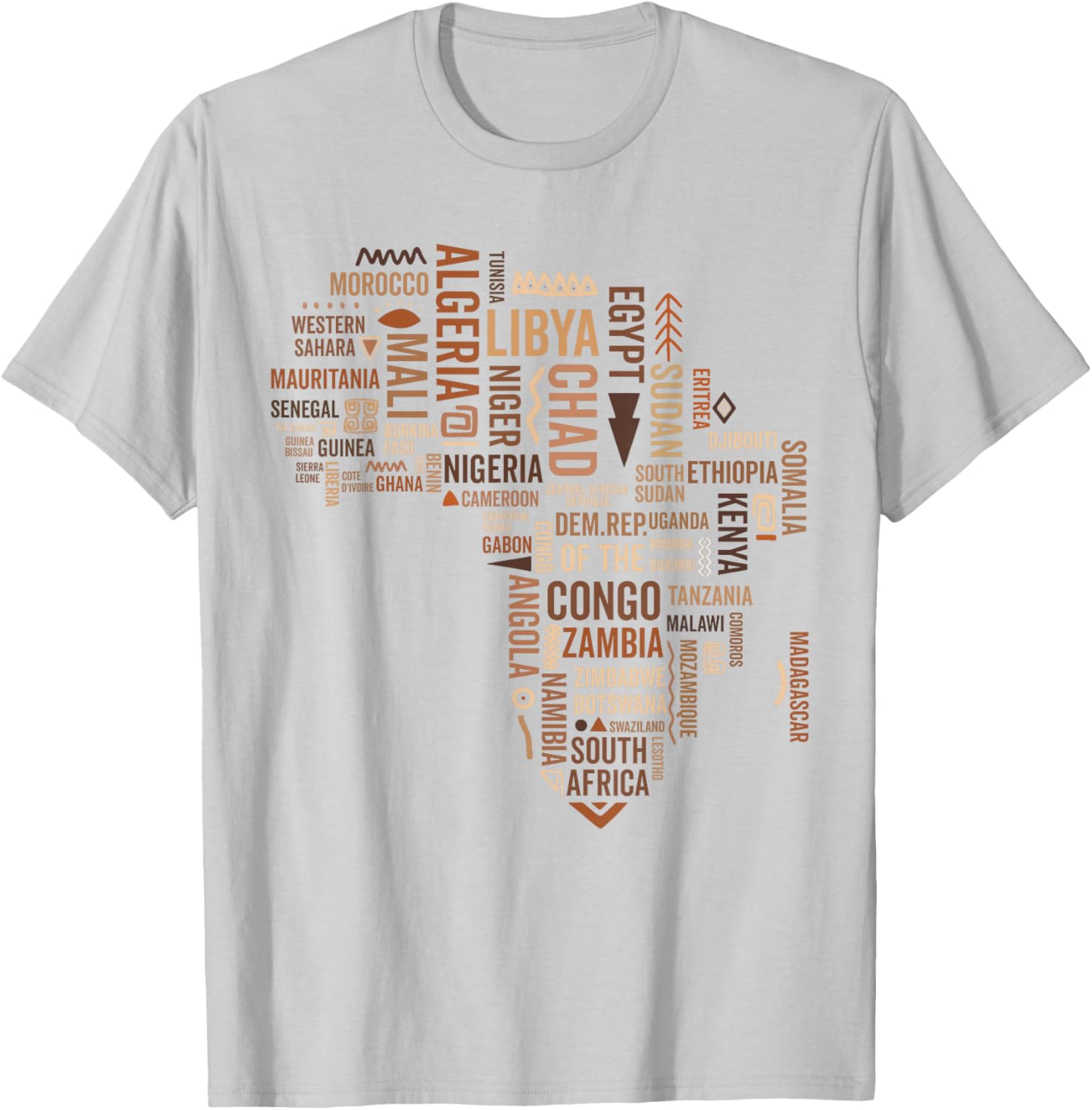 Africa Map Black History Pride T-Shirt for African American Culture - 7