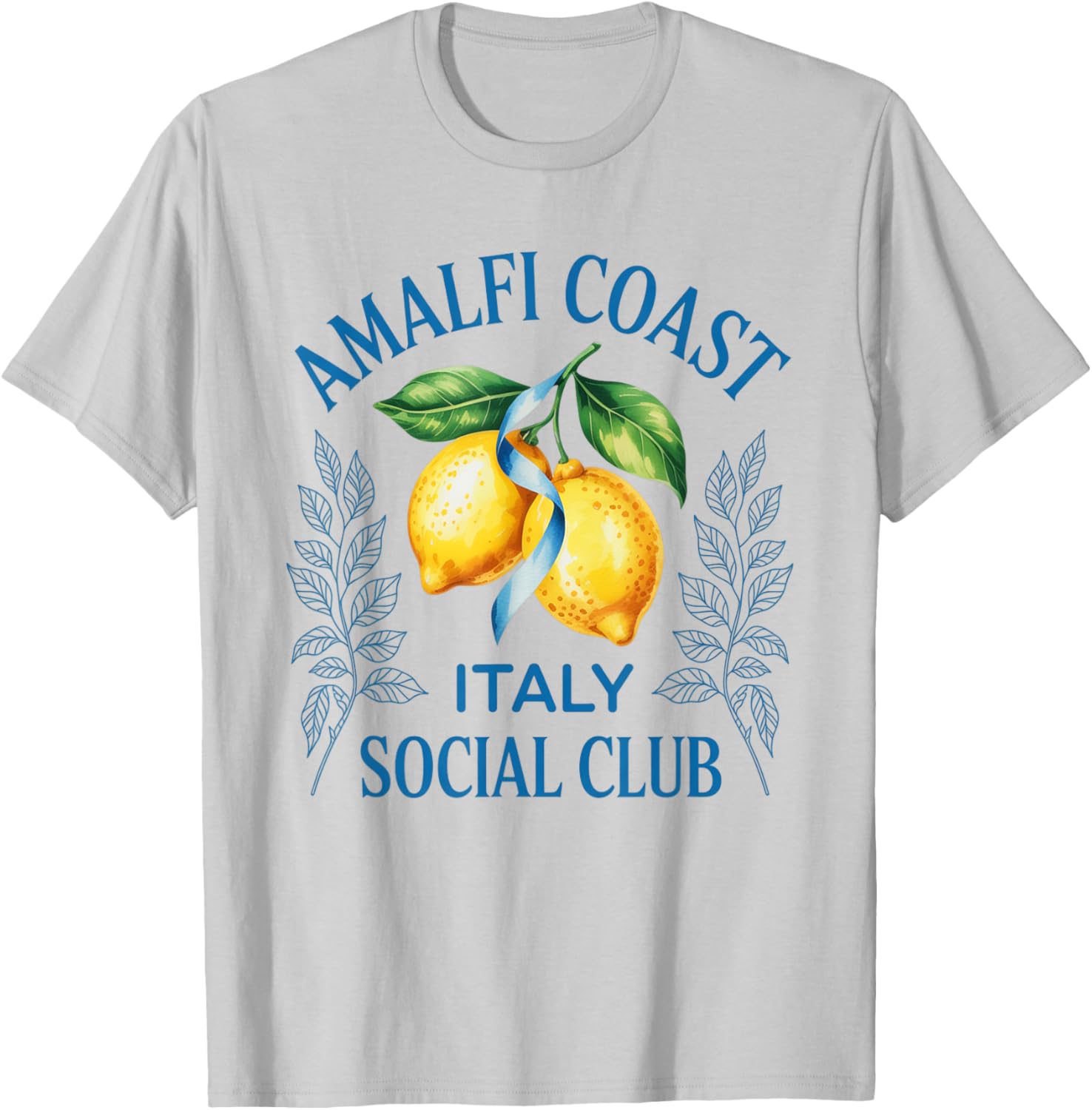 Amalfi Coast Capri Lemons Italy Social Club T-Shirt for Travel Lovers - 3