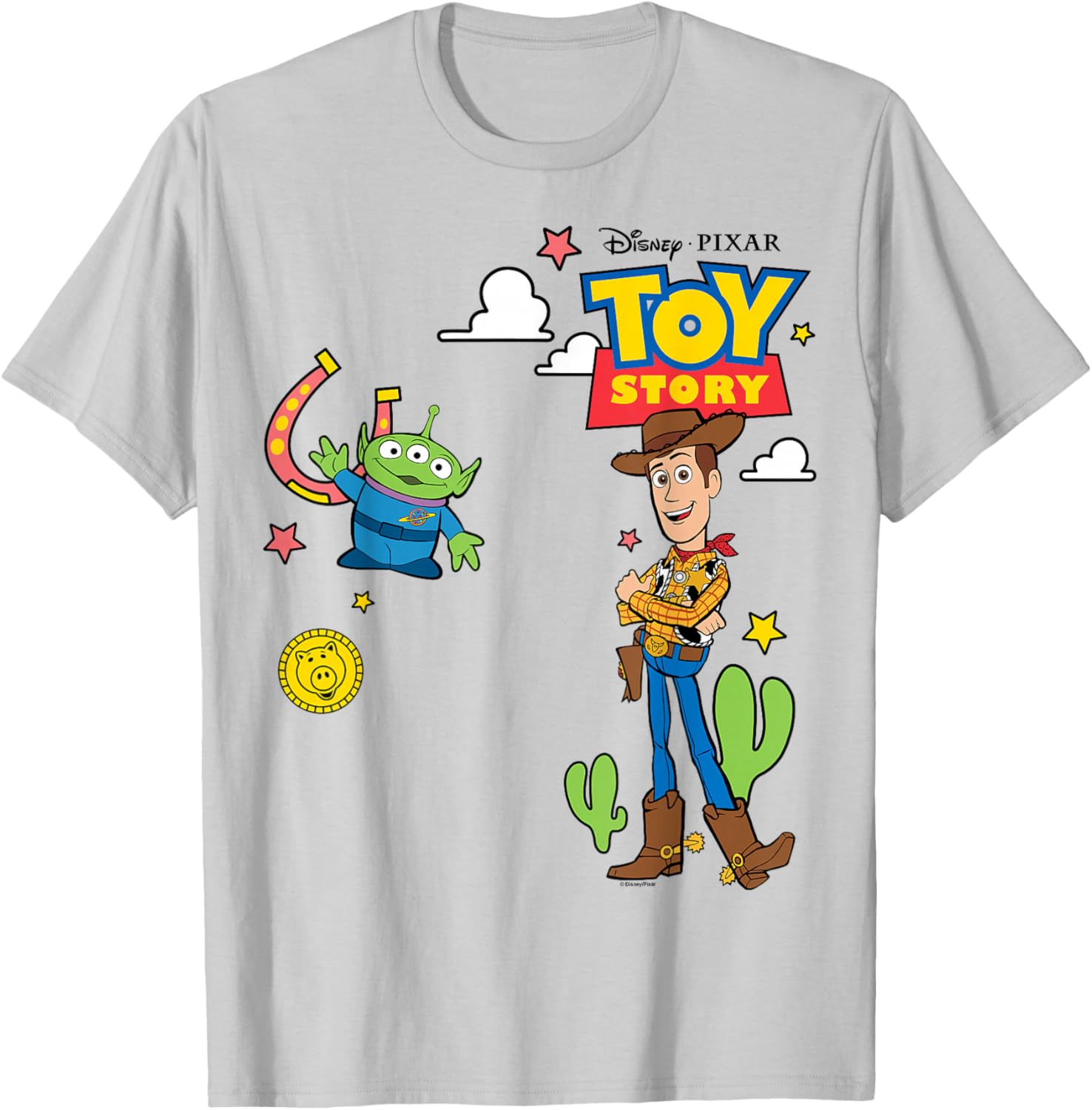 Toy Story 4 Woody and Alien T-Shirt for Kids and Adults Fun Design - 8