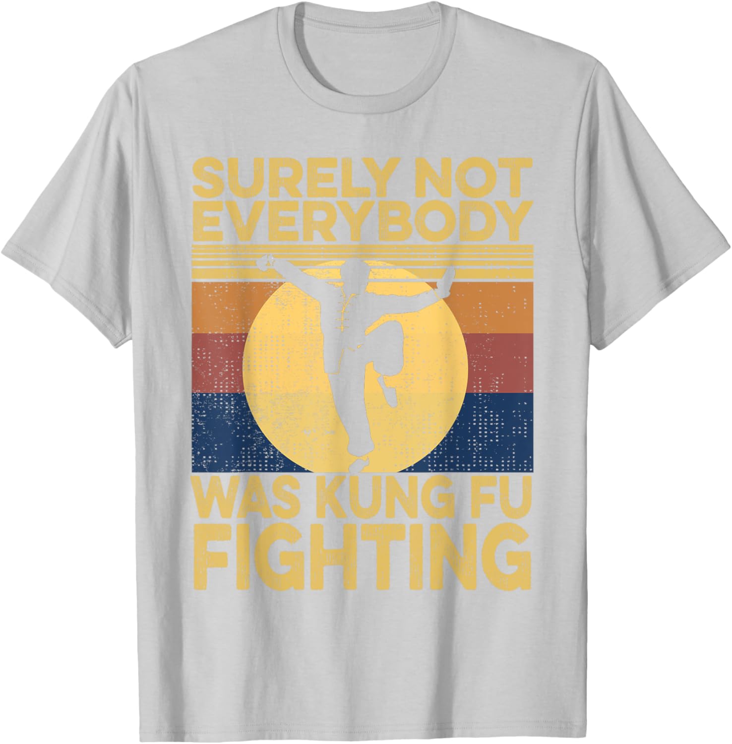 Vintage Surely Not Everybody Was Kung Fu Fighting Men's T-Shirt - 4