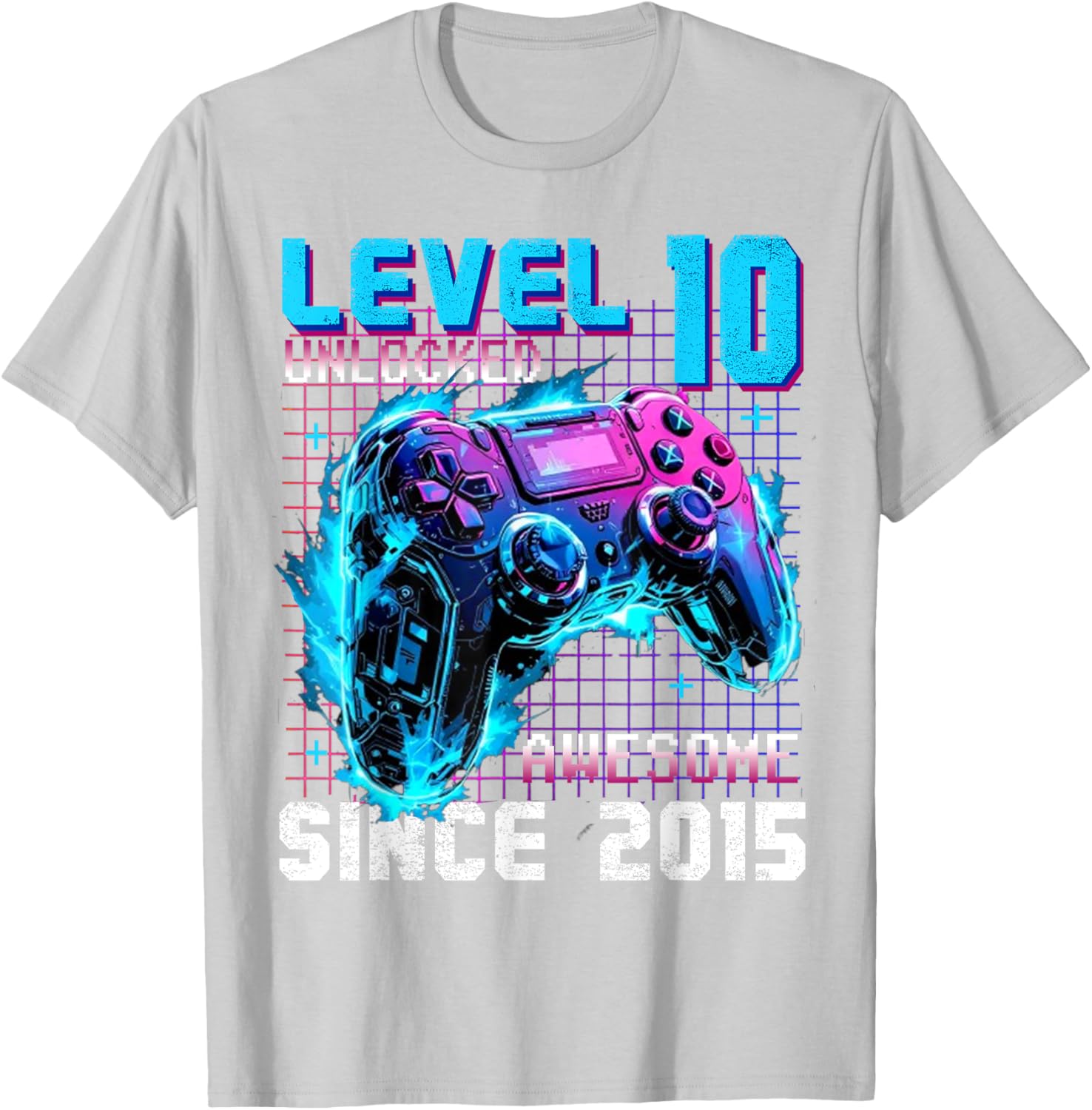 Level 10 Unlocked Gaming T-Shirt for 10th Birthday Celebration - 12