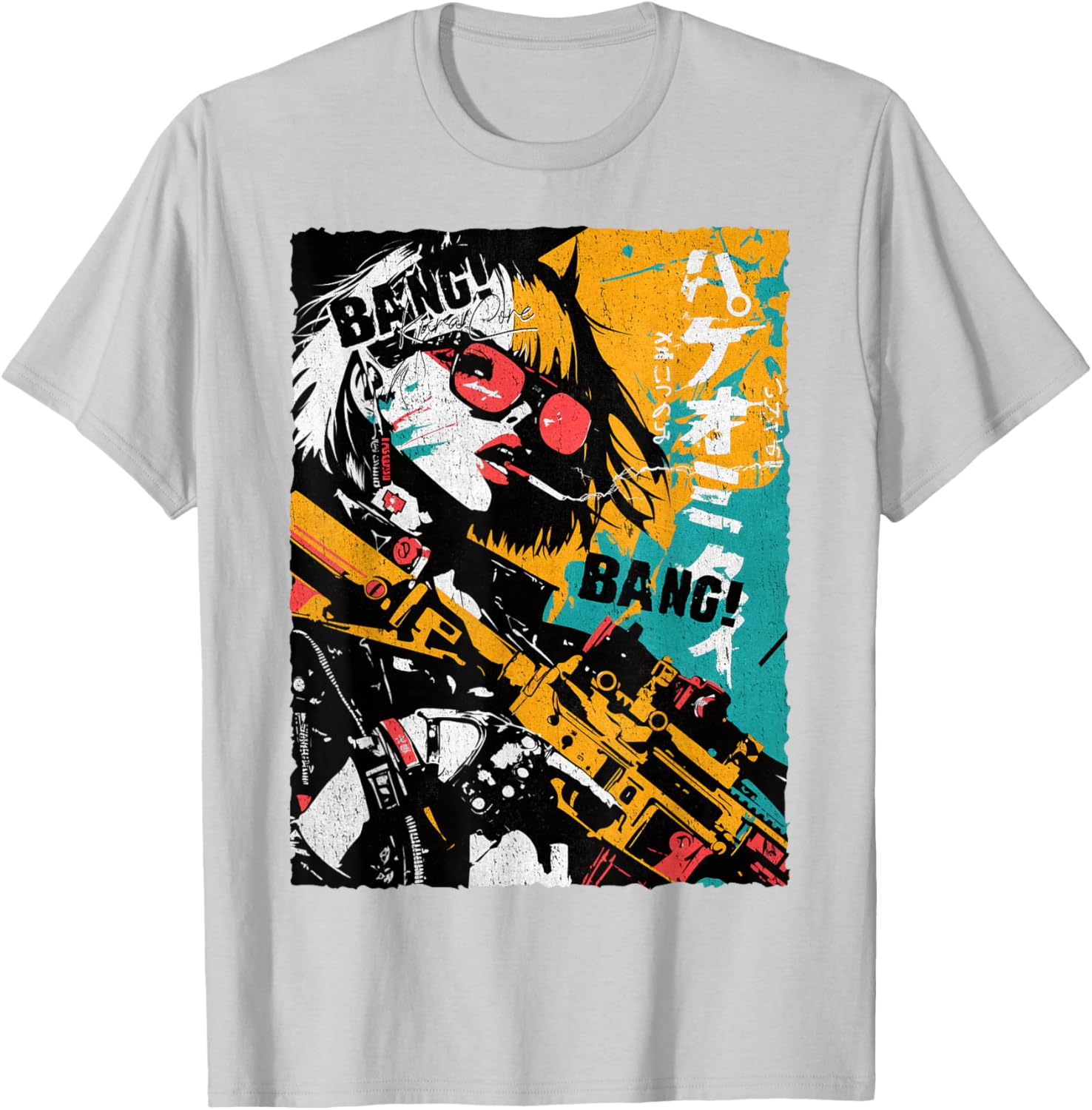 Trendy Japanese Cyberpunk Y2K Retro Techwear Manga T-Shirt for Fans - 1