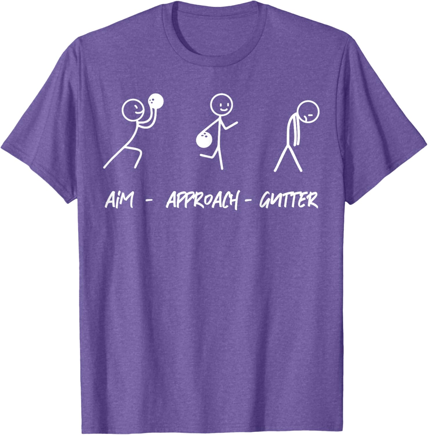 Aim Gutter Bowler T-Shirt for Bowling Lovers - Fun and Comfortable Wear - 10