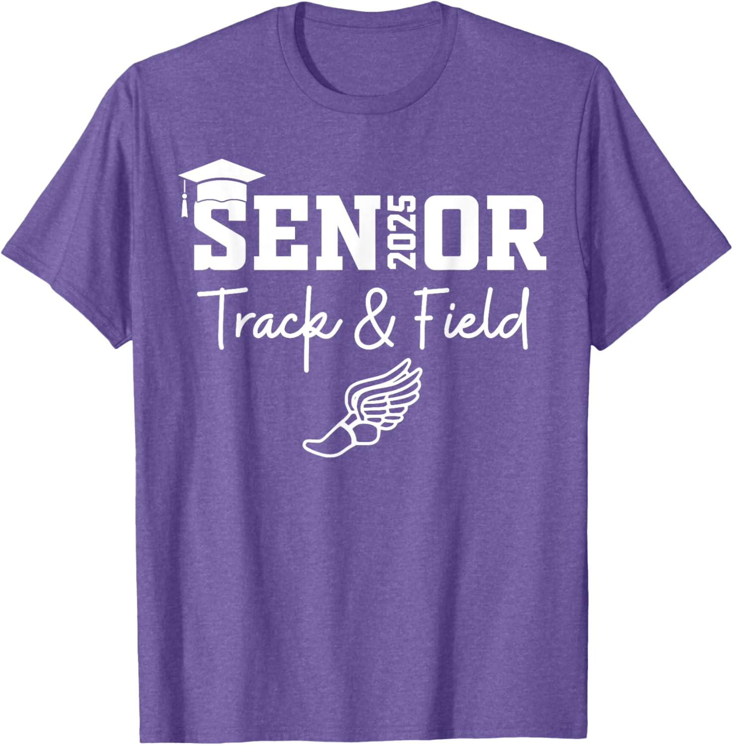 Track and Field Class of 2025 Graduation T-Shirt for Athletes - 24