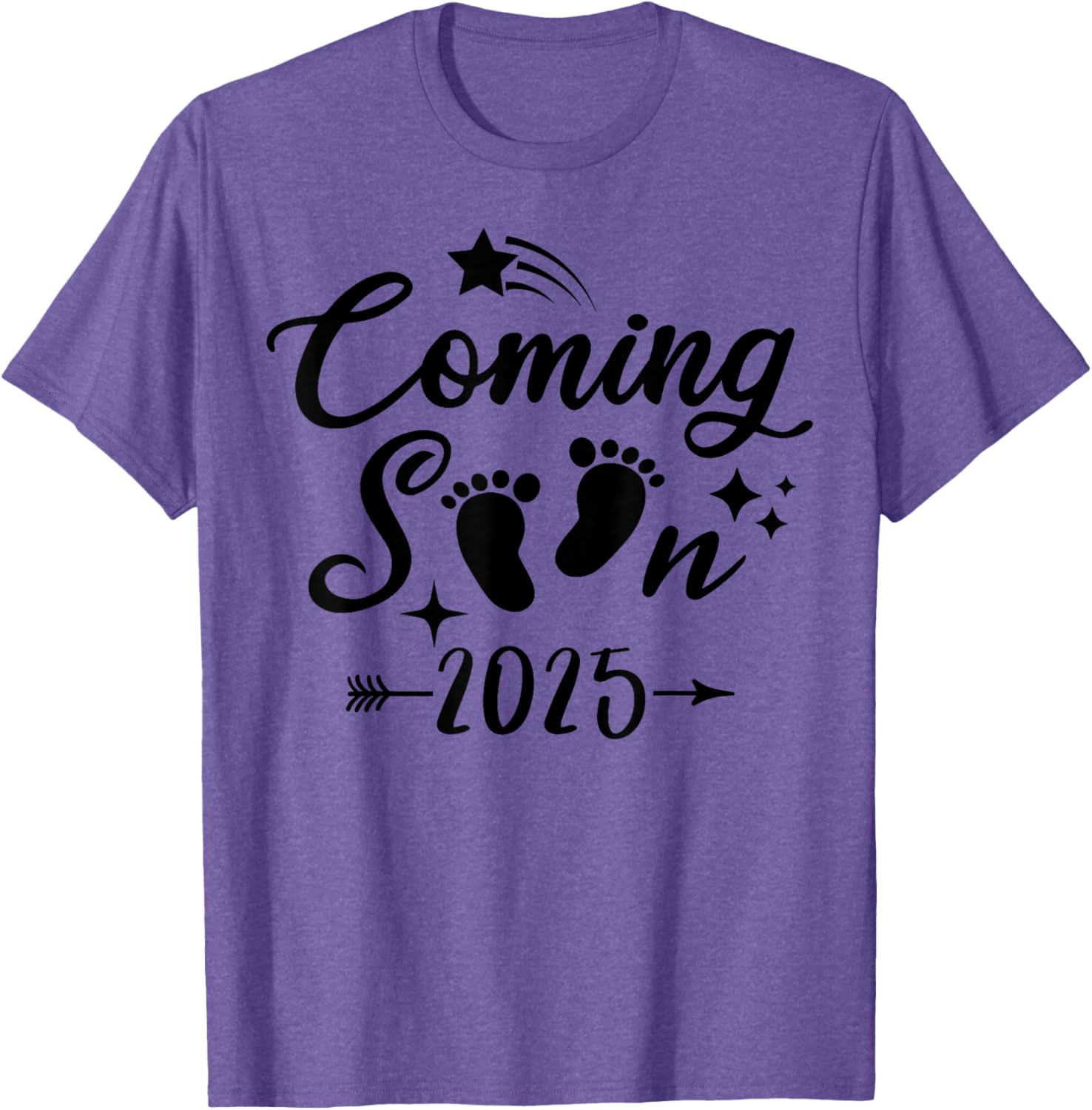 Baby Coming Soon 2025 Newborn Reveal T-Shirt for Expecting Parents - 14