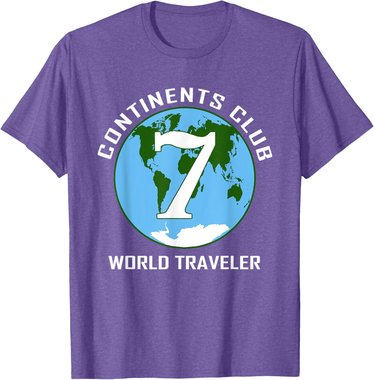 7 Continents World Traveler Club Double-Sided T-Shirt for Adventurers - 13