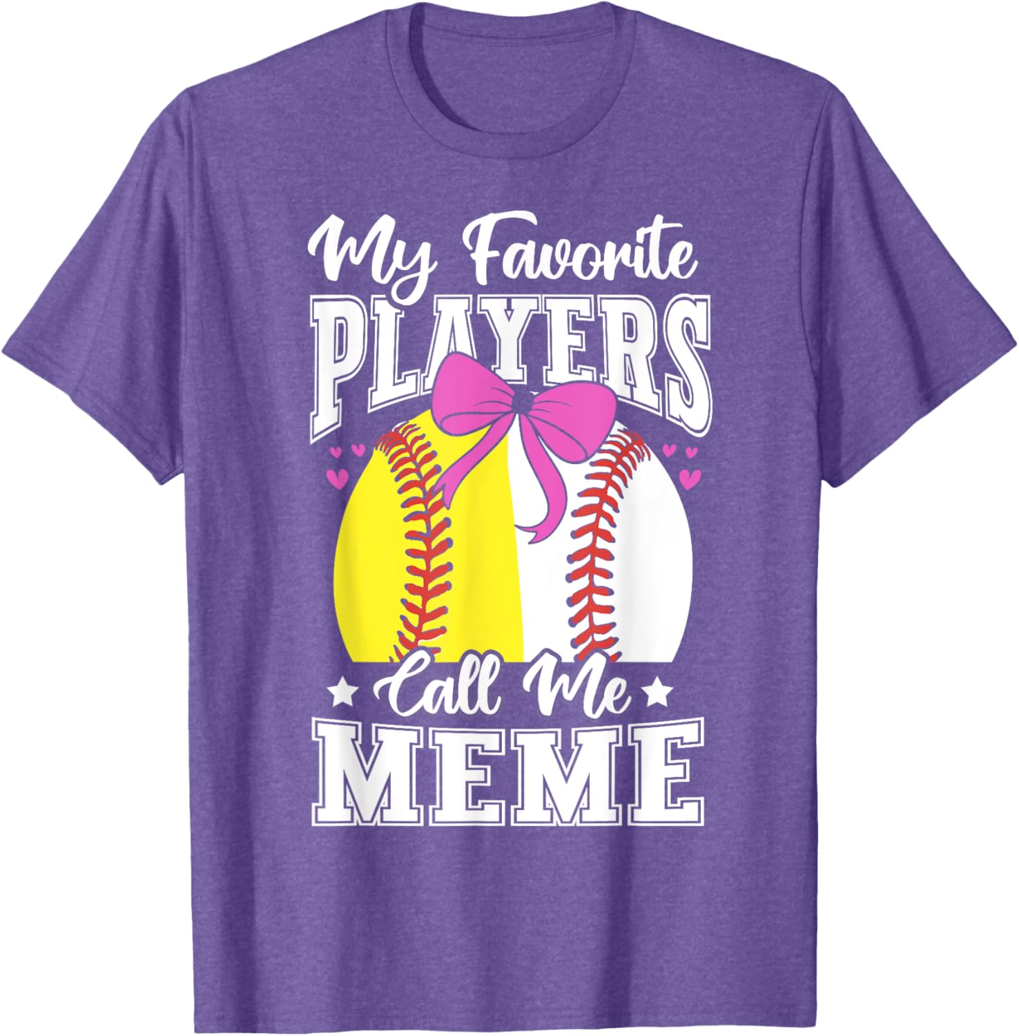 Baseball Grandma's Favorite Softball Players Meme T-Shirt for Fans - 21