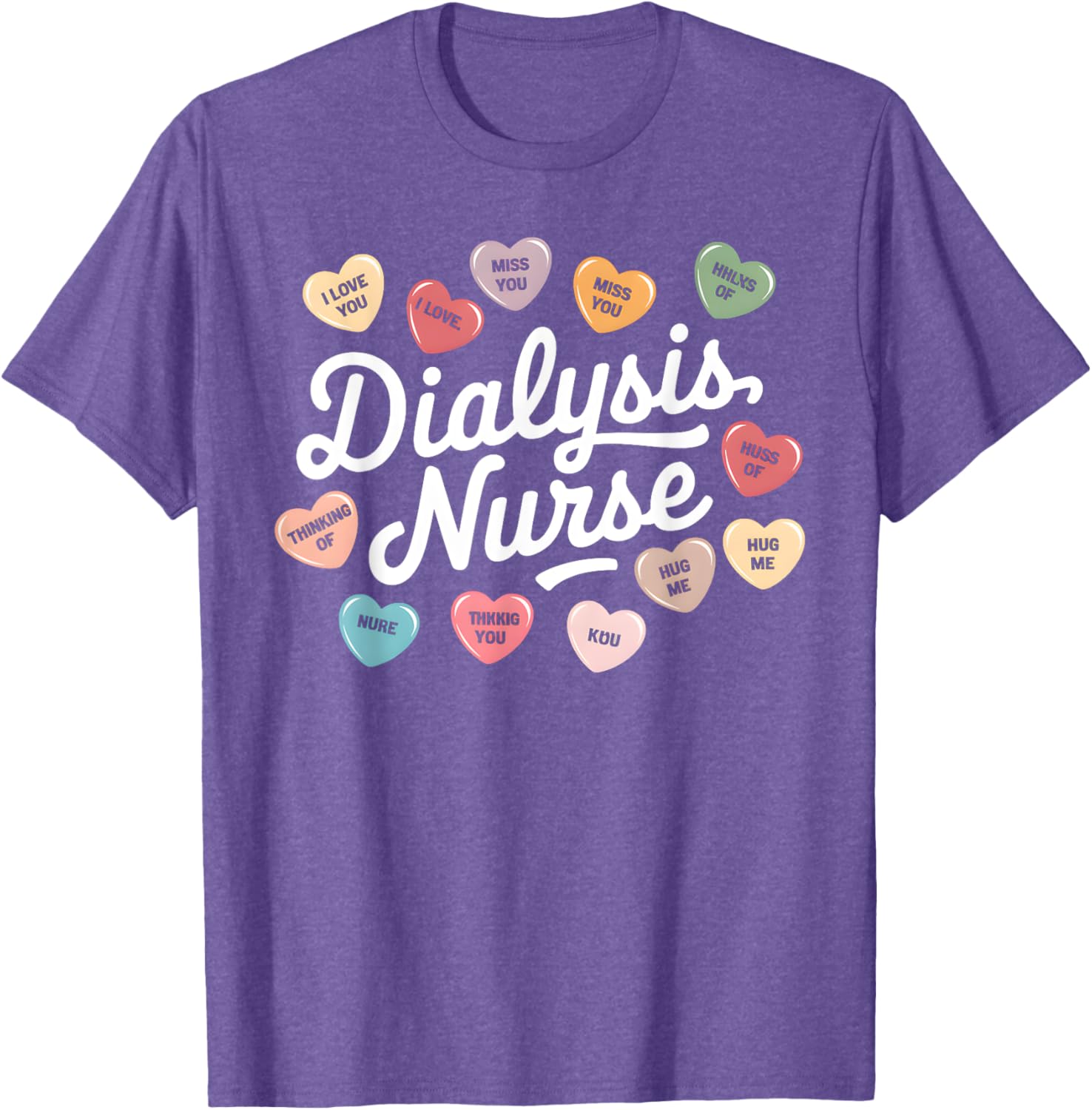 Valentine's Day Dialysis Nurse T-Shirt for Nephrology Technicians - 1