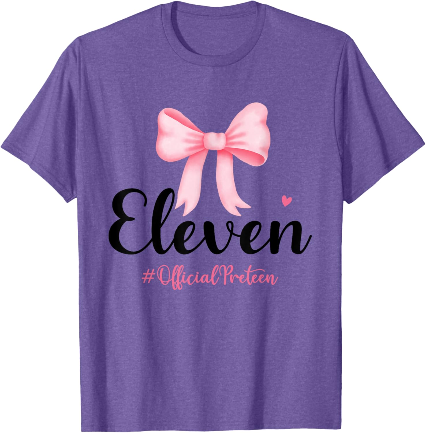 Birthday Girl Pink Coquette Bow T-Shirt for 11 Year Olds Aesthetic Style - 13