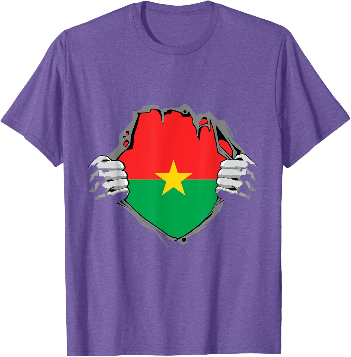 Burkina Faso Heartbeat EKG Pulse T-Shirt for Proud Burkina Fasoans - 7