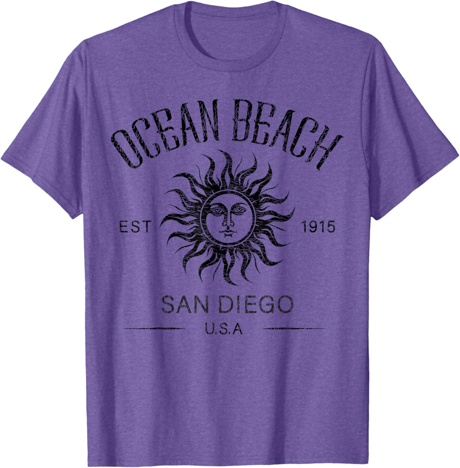 Vintage Summer Vacation T-Shirt San Diego Ocean Beach Established 1915 - 6