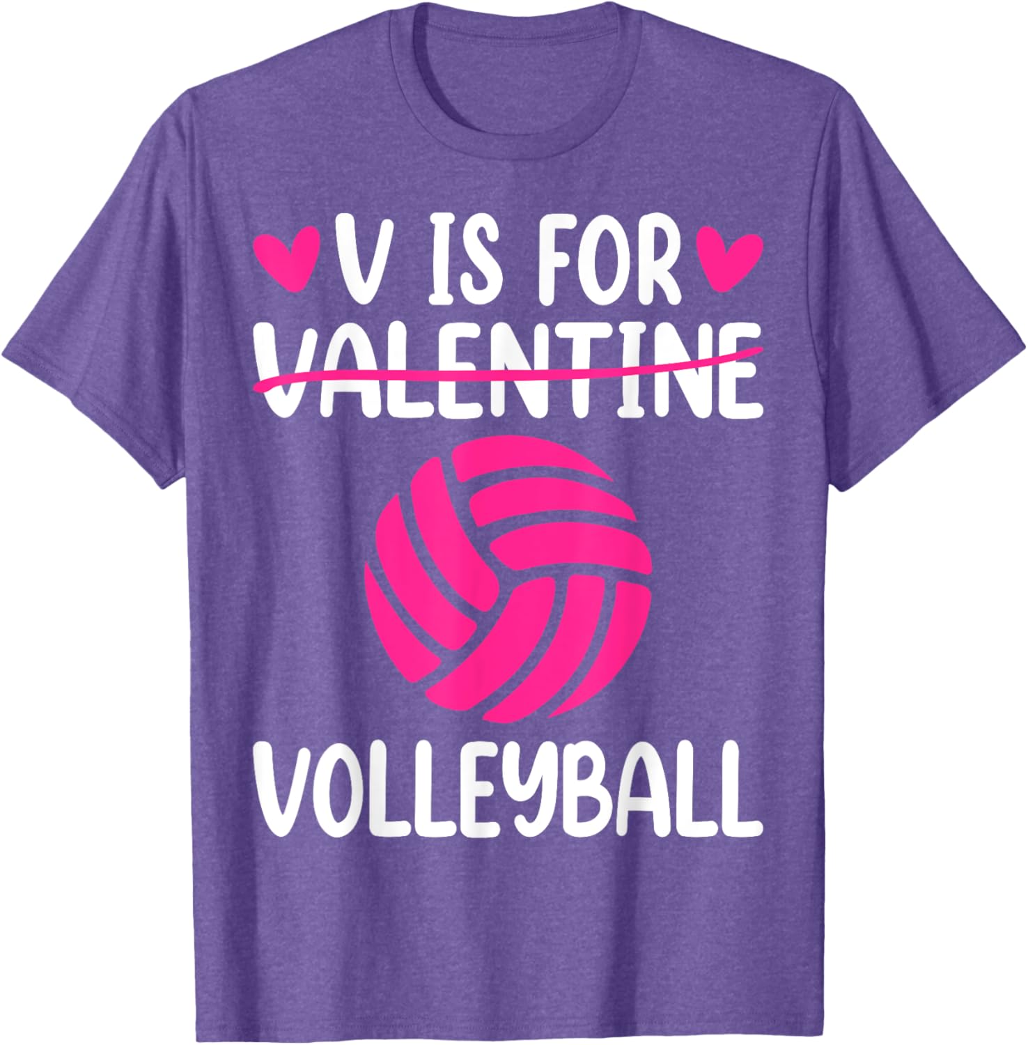 V is for Valentine Volleyball T-Shirt for Boys and Girls Fun Style - 14
