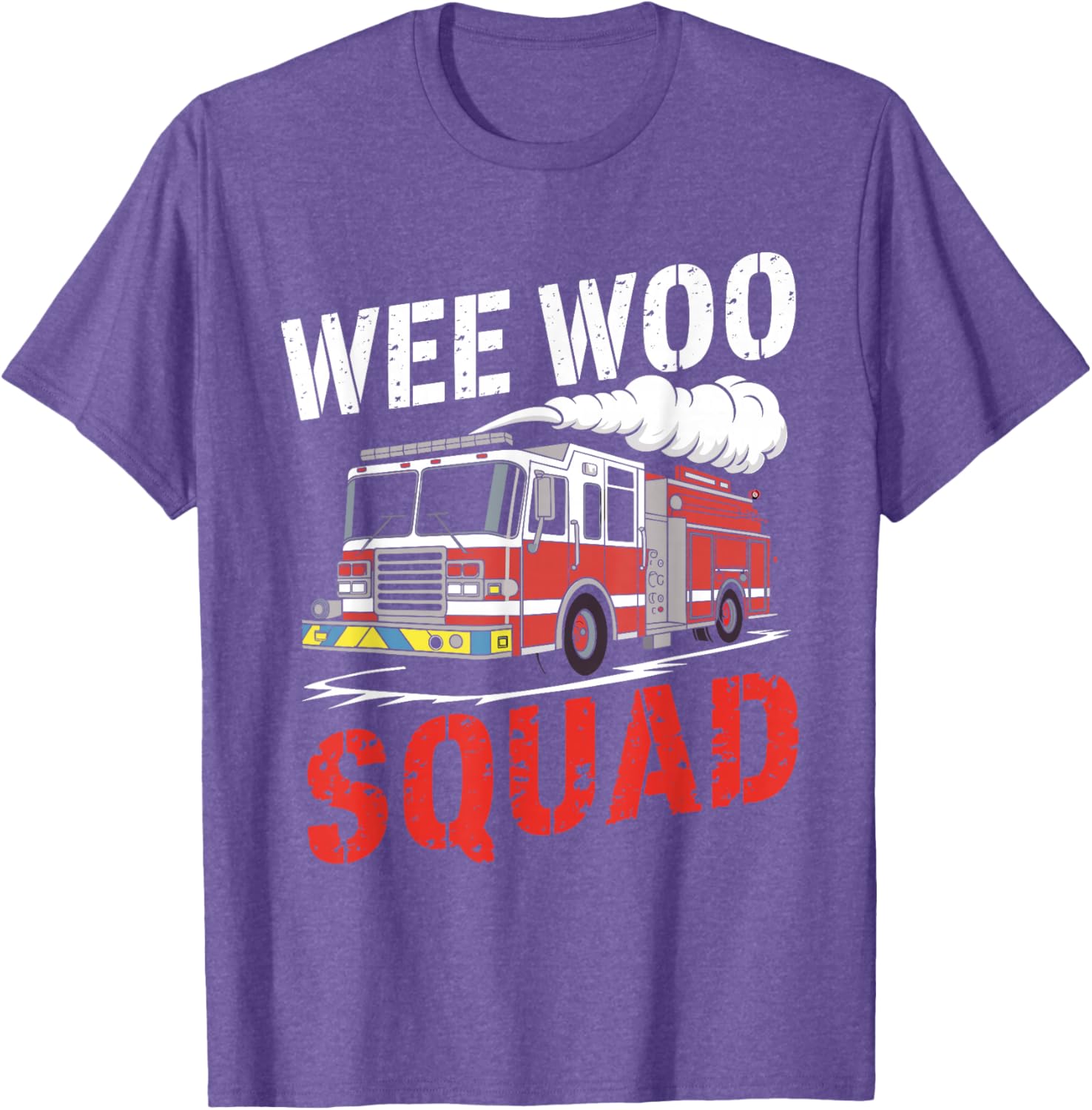 Wee Woo Squad Funny Firefighter Fire Truck T-Shirt for Men and Women - 3
