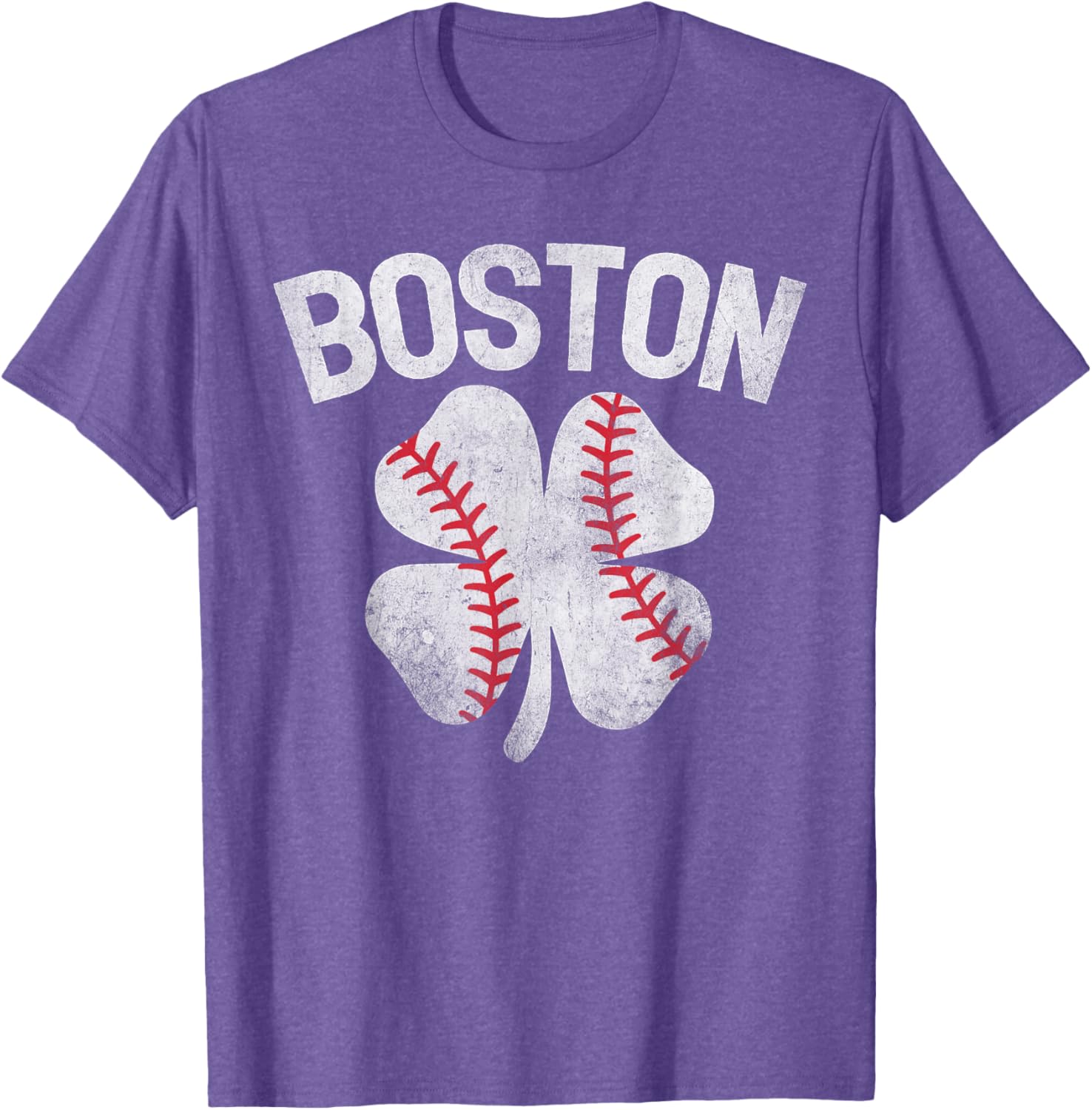 Boston St Patrick's Day Shamrock Clover Baseball T-Shirt for Celebrations - 15