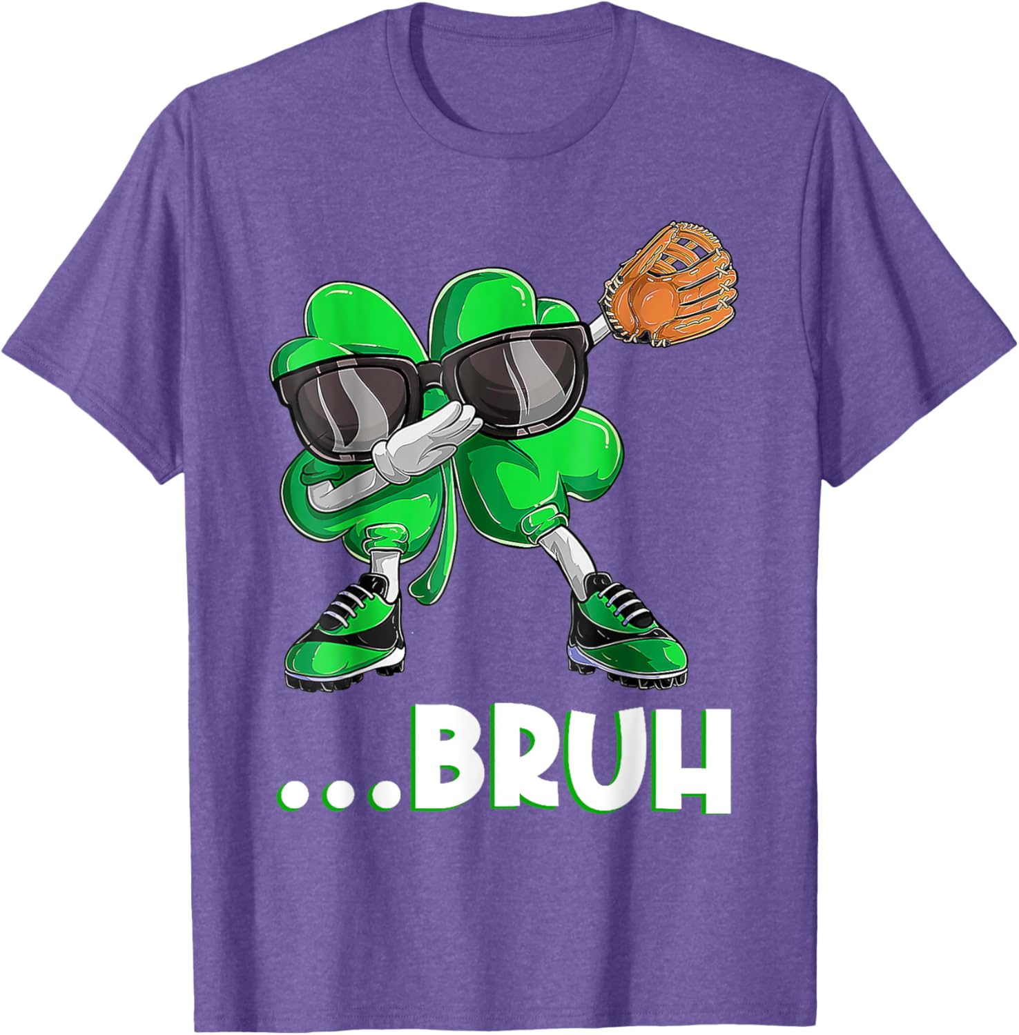 Bruh Dabbing Shamrock T-Shirt for St Patrick's Day - Fun Men's Apparel - 14