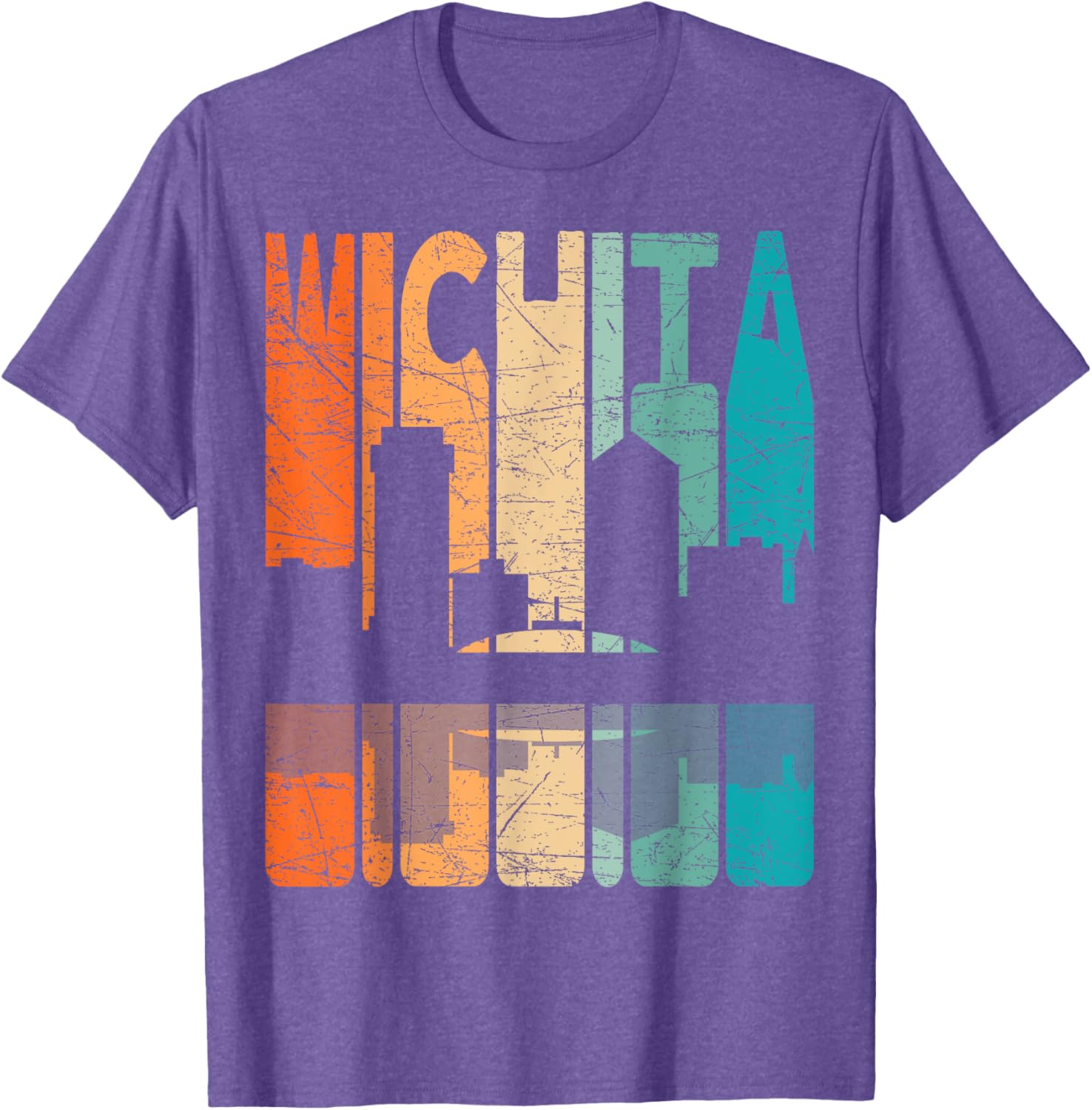 Wichita Vintage Retro T-Shirt Kansas Style for Comfortable Casual Wear - 14