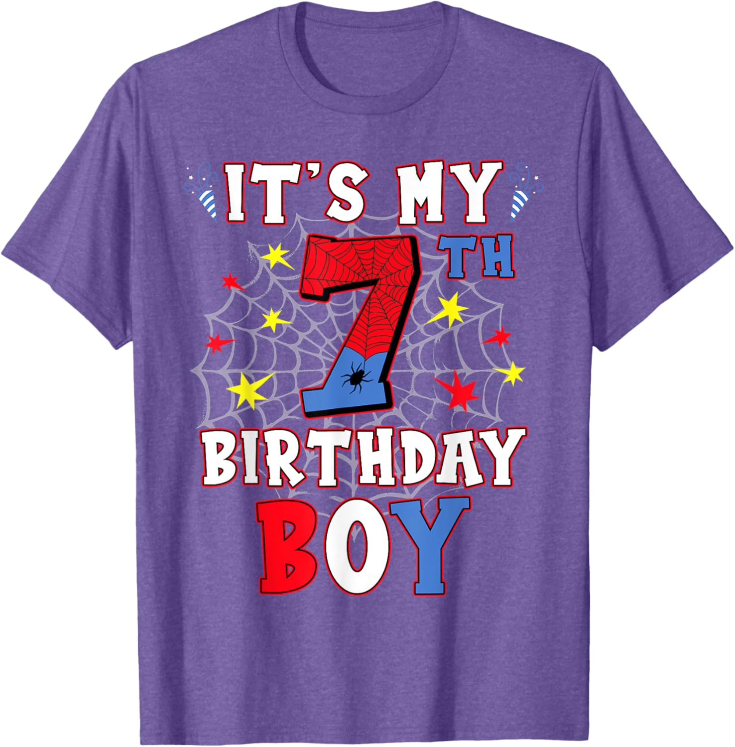 Funny It's My 7th Birthday T-Shirt for Boys and Teens Fun Celebration - 4