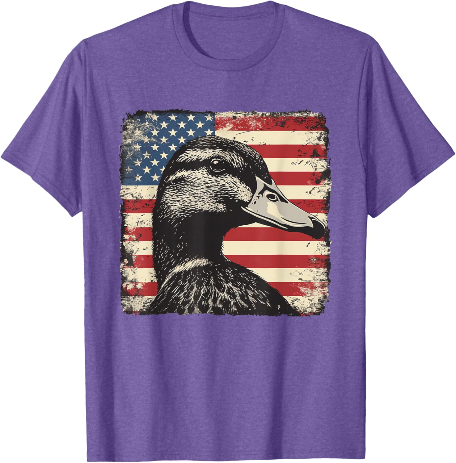America Flag Duck Shirt for 4th of July | Fun Men's and Women's Tee - 17