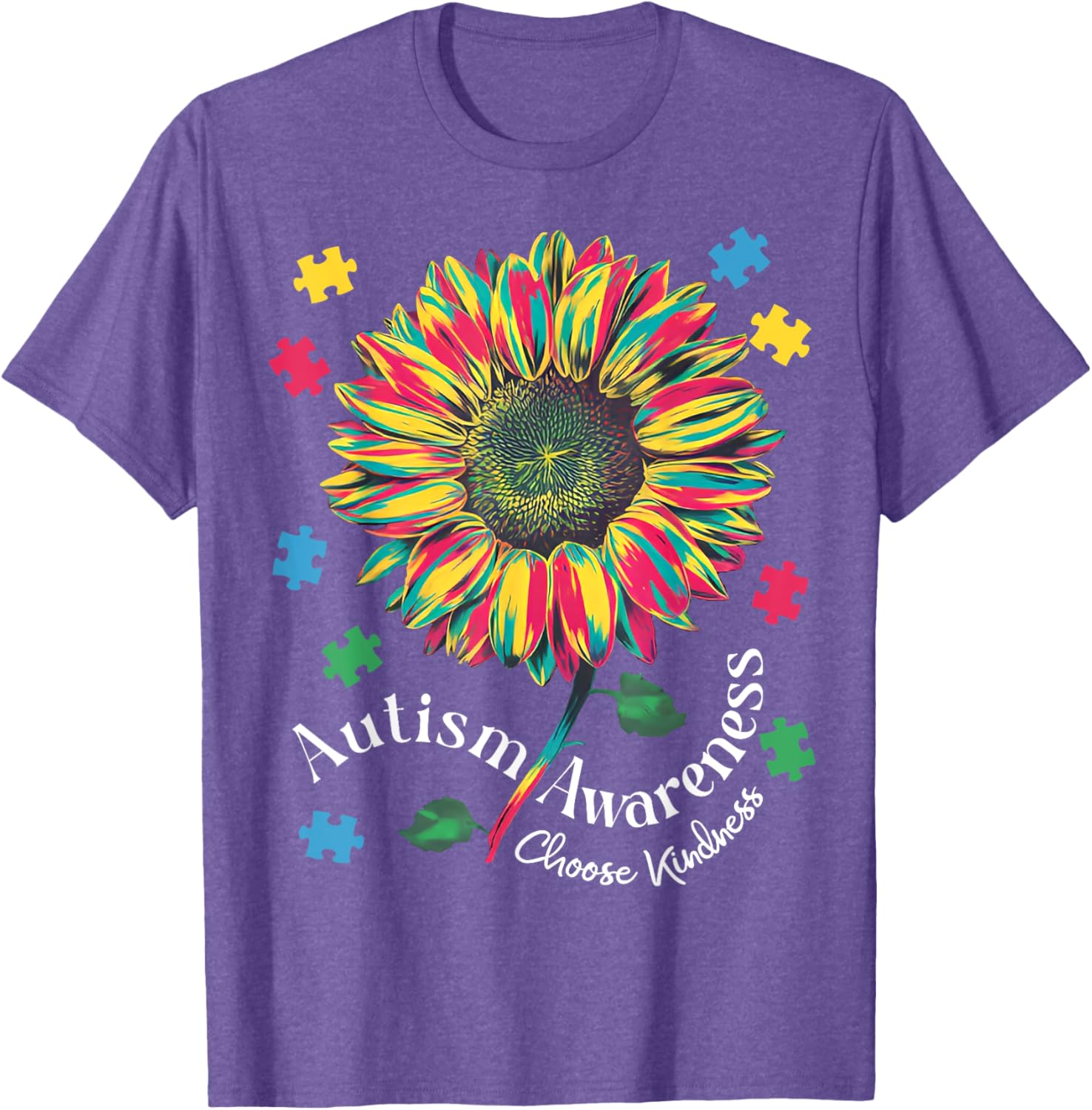 Autism Awareness Choose Kindness T-Shirt for Boys and Girls - 18