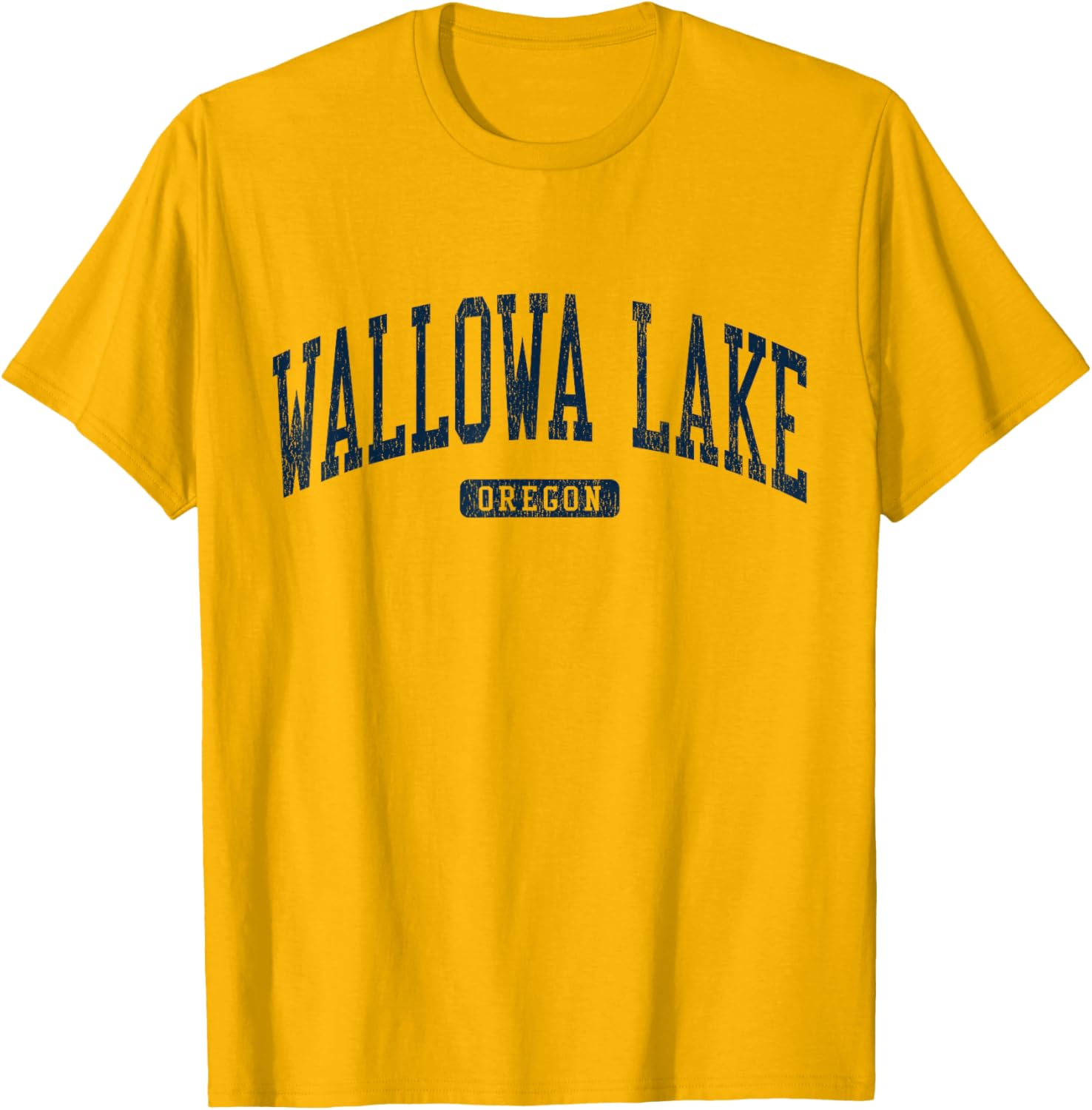 Wallowa Lake Oregon College Style Blue T-Shirt for Casual Wear - 10
