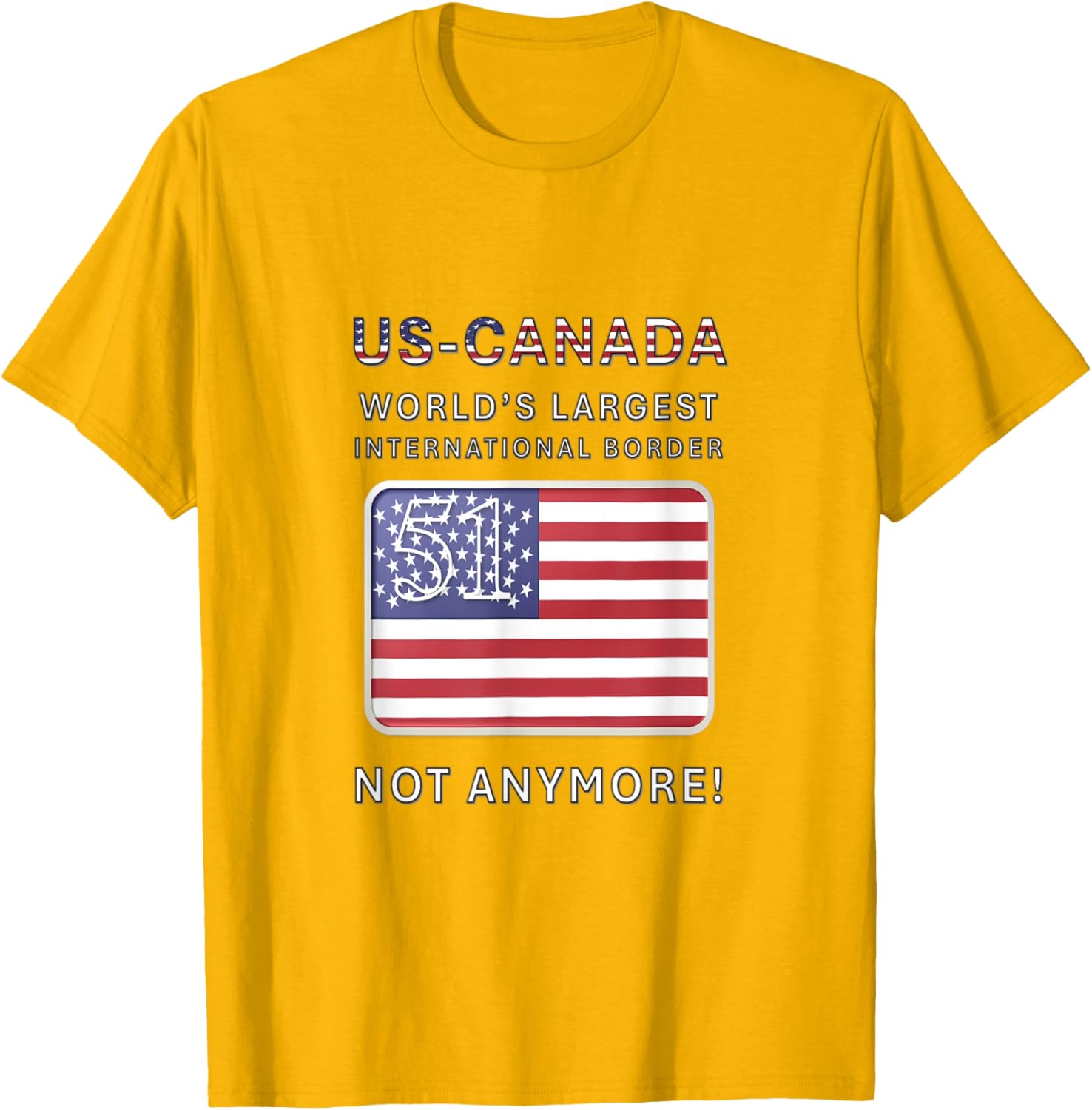 US-Canada Border MAGA T-Shirt - Proudly Celebrate Our Heritage - 9