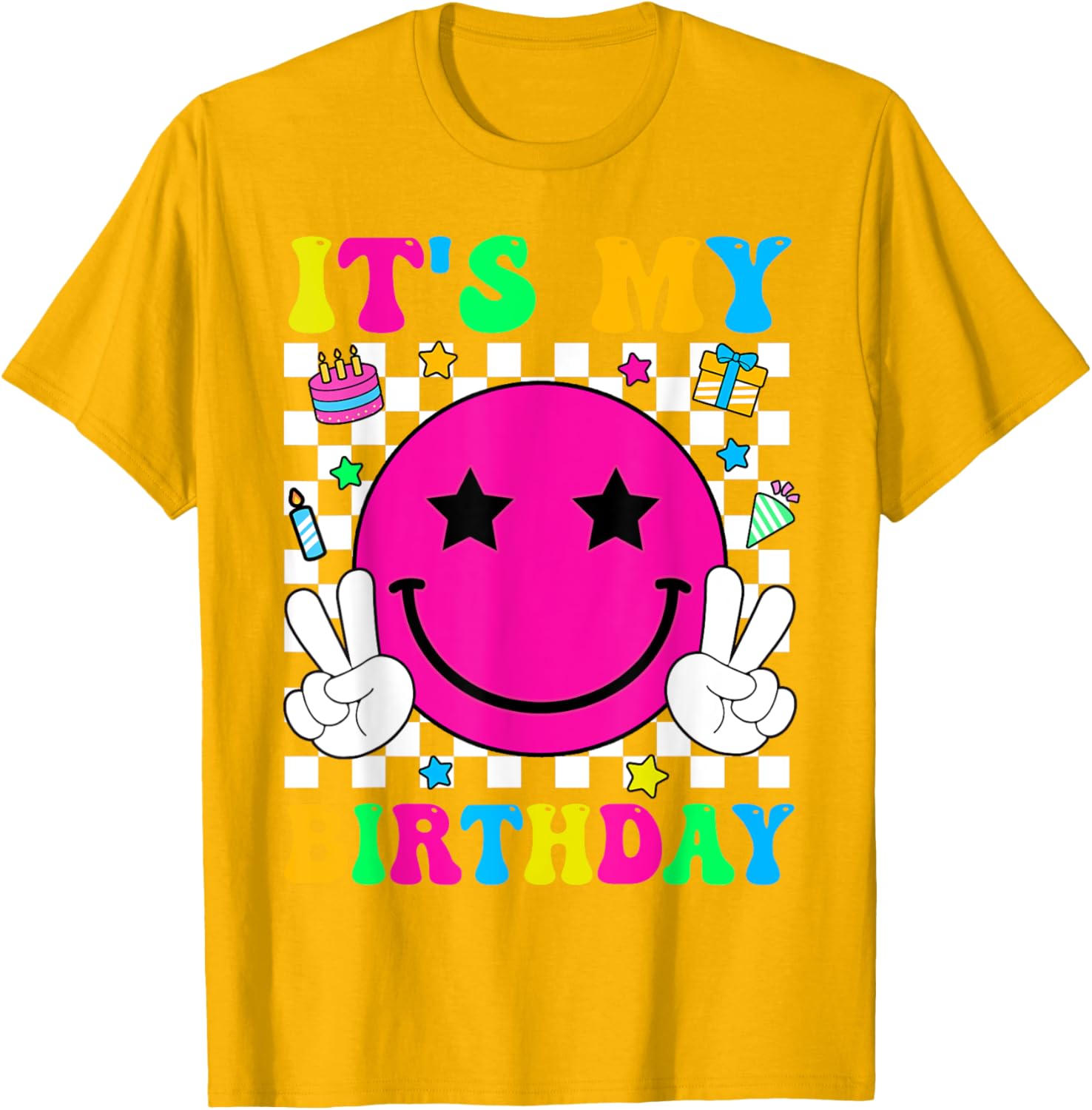 Groovy It's My Birthday T-Shirt for Men, Women, Teens, and Kids - 11