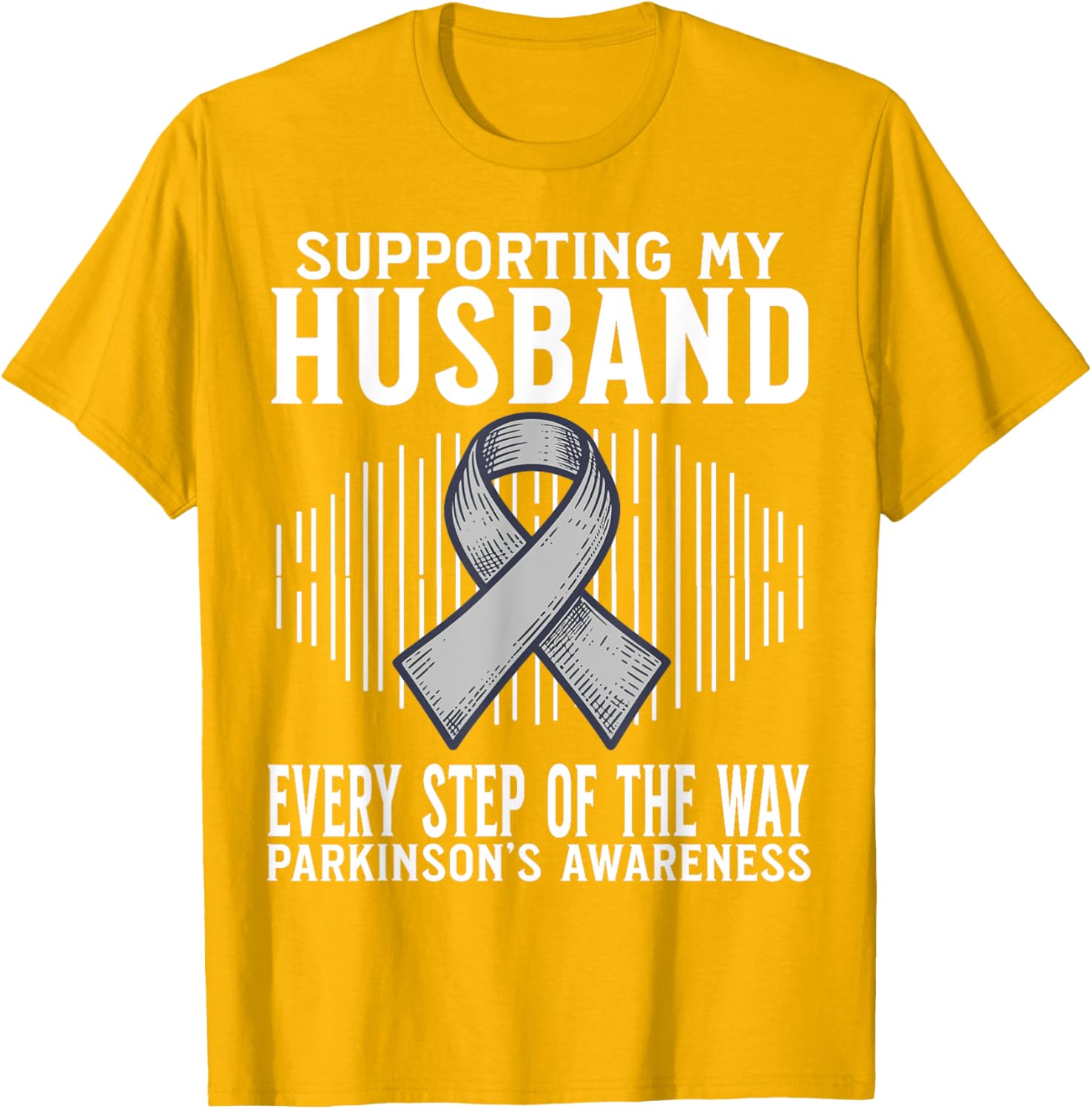 Support My Husband Parkinson's Disease Awareness T-Shirt Gift - 13