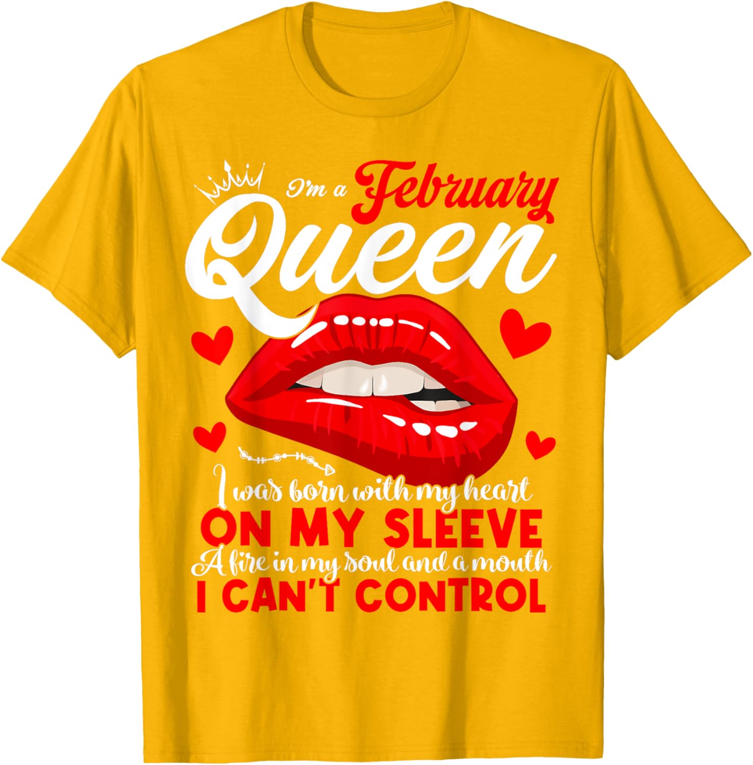 February Birthday Queen T-Shirt for Women and Girls - Celebrate Your Shine - 3