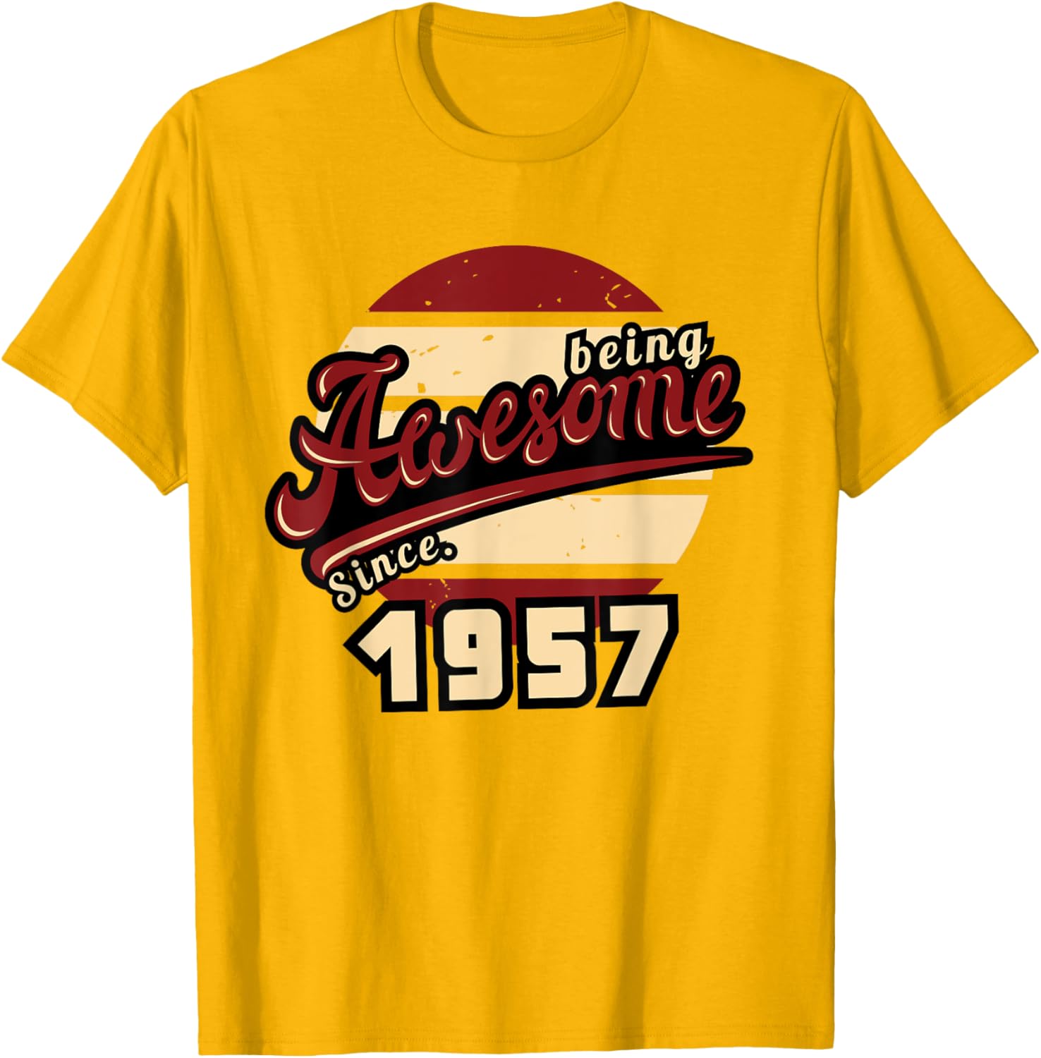 Awesome Since 1957 Retro 68th Birthday T-Shirt Gift for Him or Her - 2
