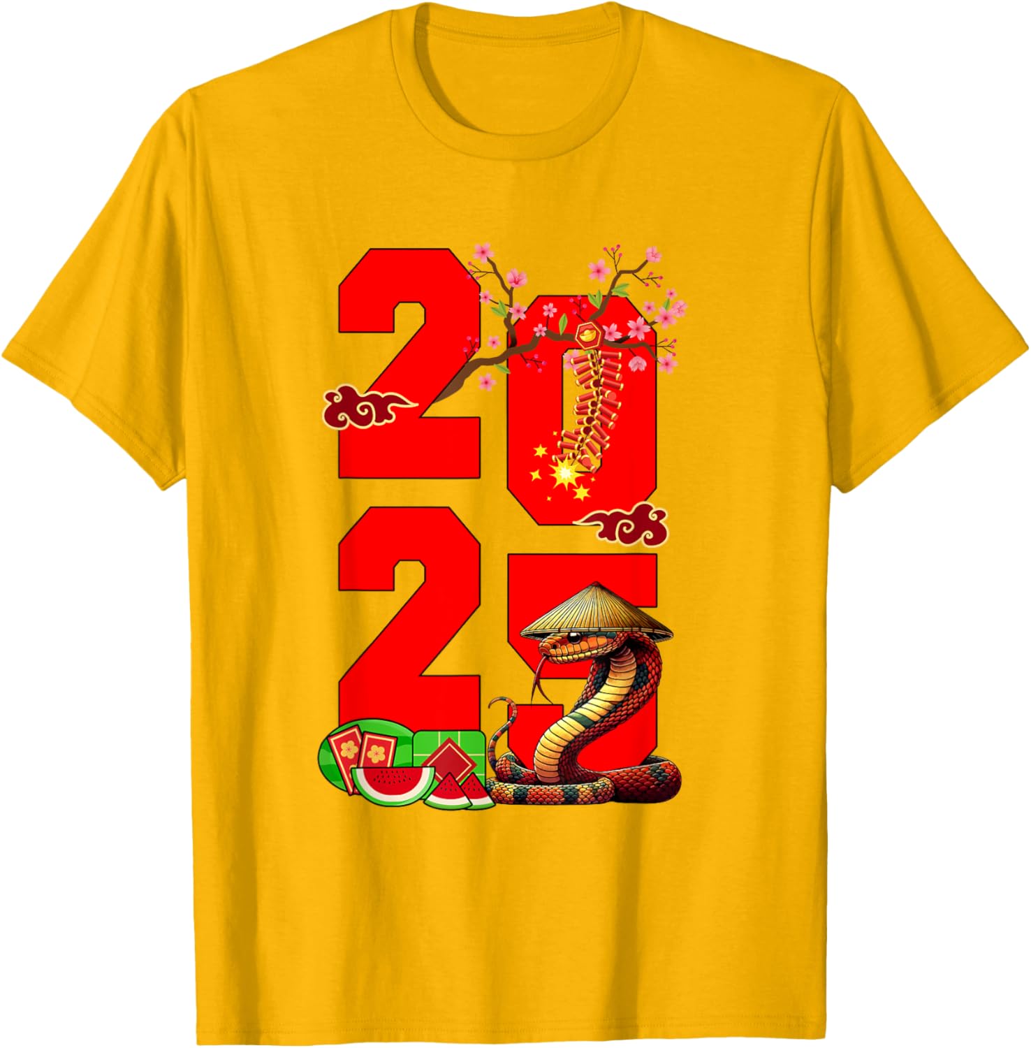 2025 Vietnamese Lunar New Year Snake Family T-Shirt for Festive Fun - 24