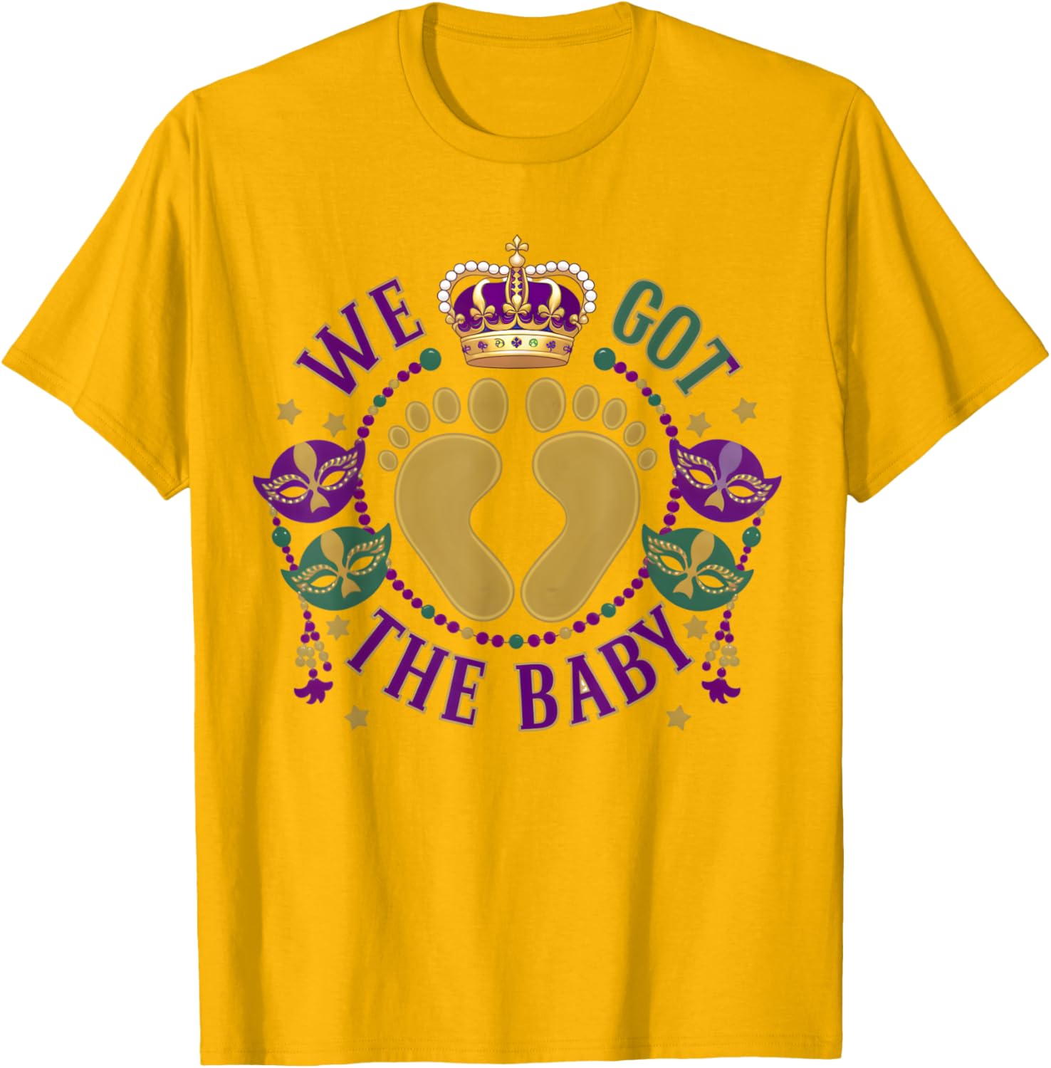 We Got The Baby Mardi Gras Pregnancy Announcement T-Shirt for Moms - 9