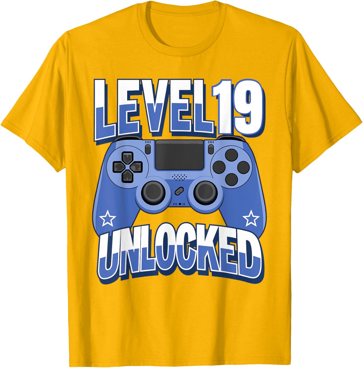 Funny Level 19 Unlocked Gamer T-Shirt for 19th Birthday Celebration - 7
