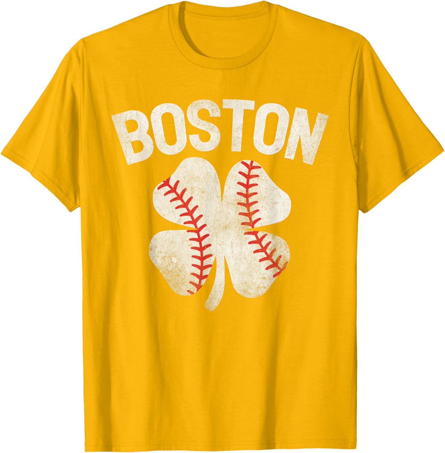 Boston St Patrick's Day Shamrock Clover Baseball T-Shirt for Celebrations - 2