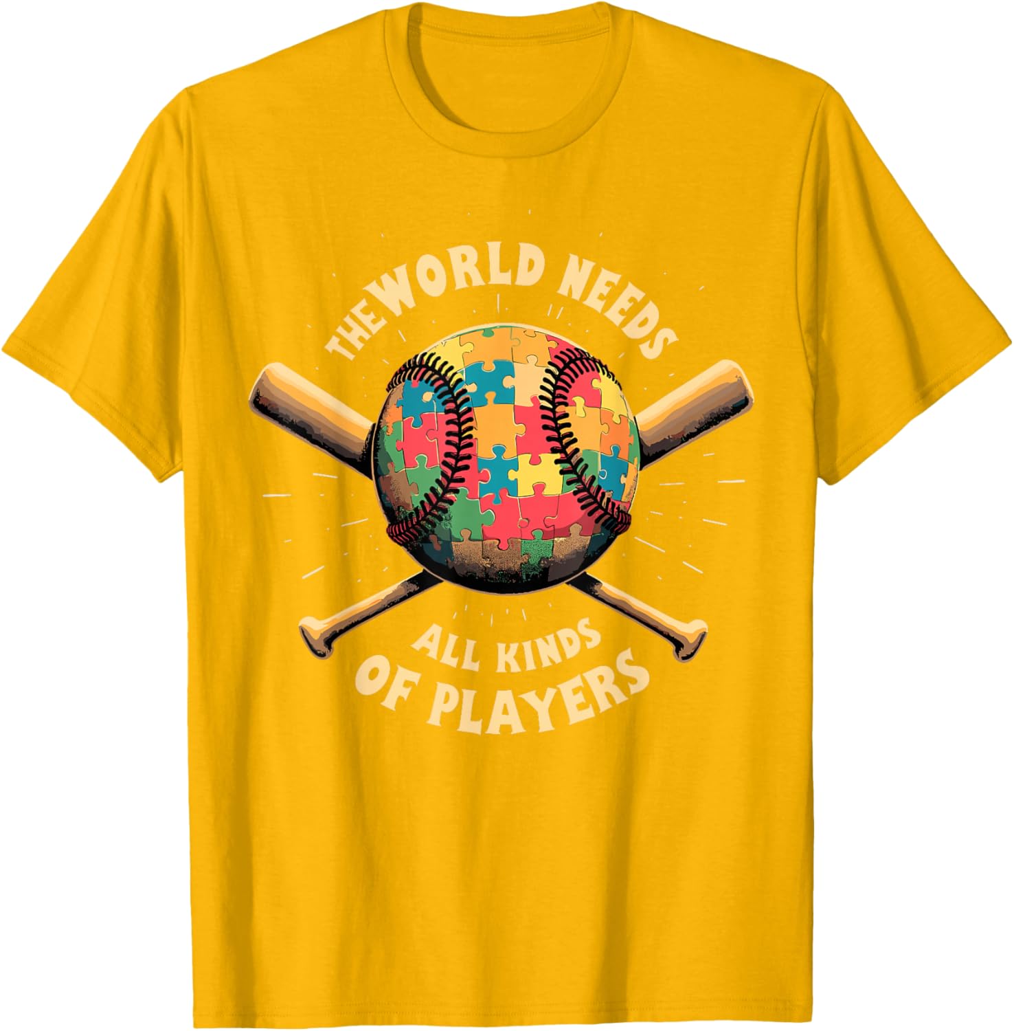 Autism Awareness Support T-Shirt for Baseball Players and Fans - 26
