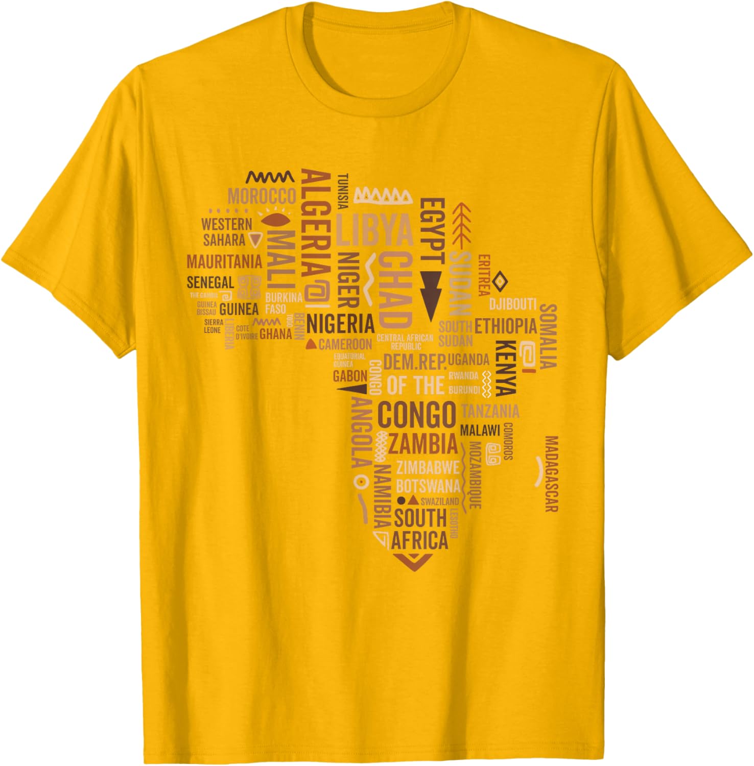 Africa Map Black History Pride T-Shirt for African American Culture - 9