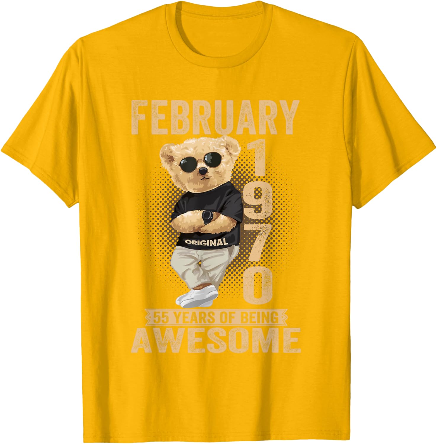 Awesome Teddy Bear T-Shirt for February 55th Birthday Celebrations - 13