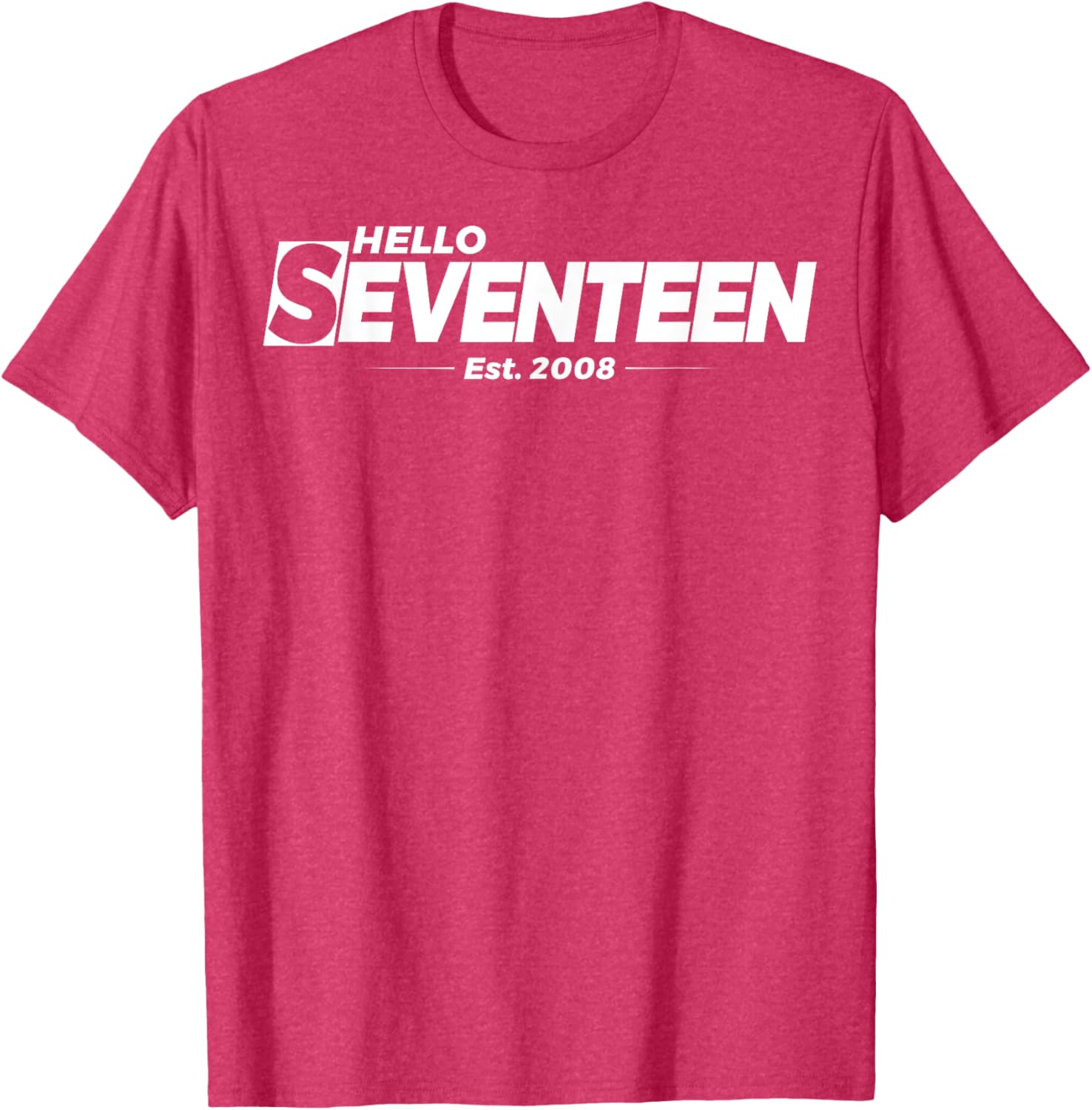 Hello Seventeen Birthday T-Shirt for 17th Birthday Celebration Gifts - 4