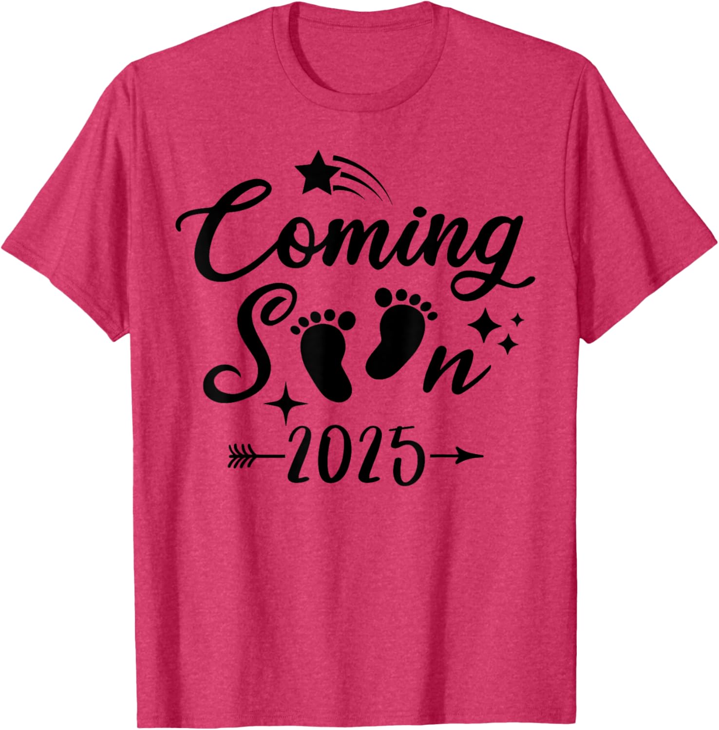 Baby Coming Soon 2025 Newborn Reveal T-Shirt for Expecting Parents - 16