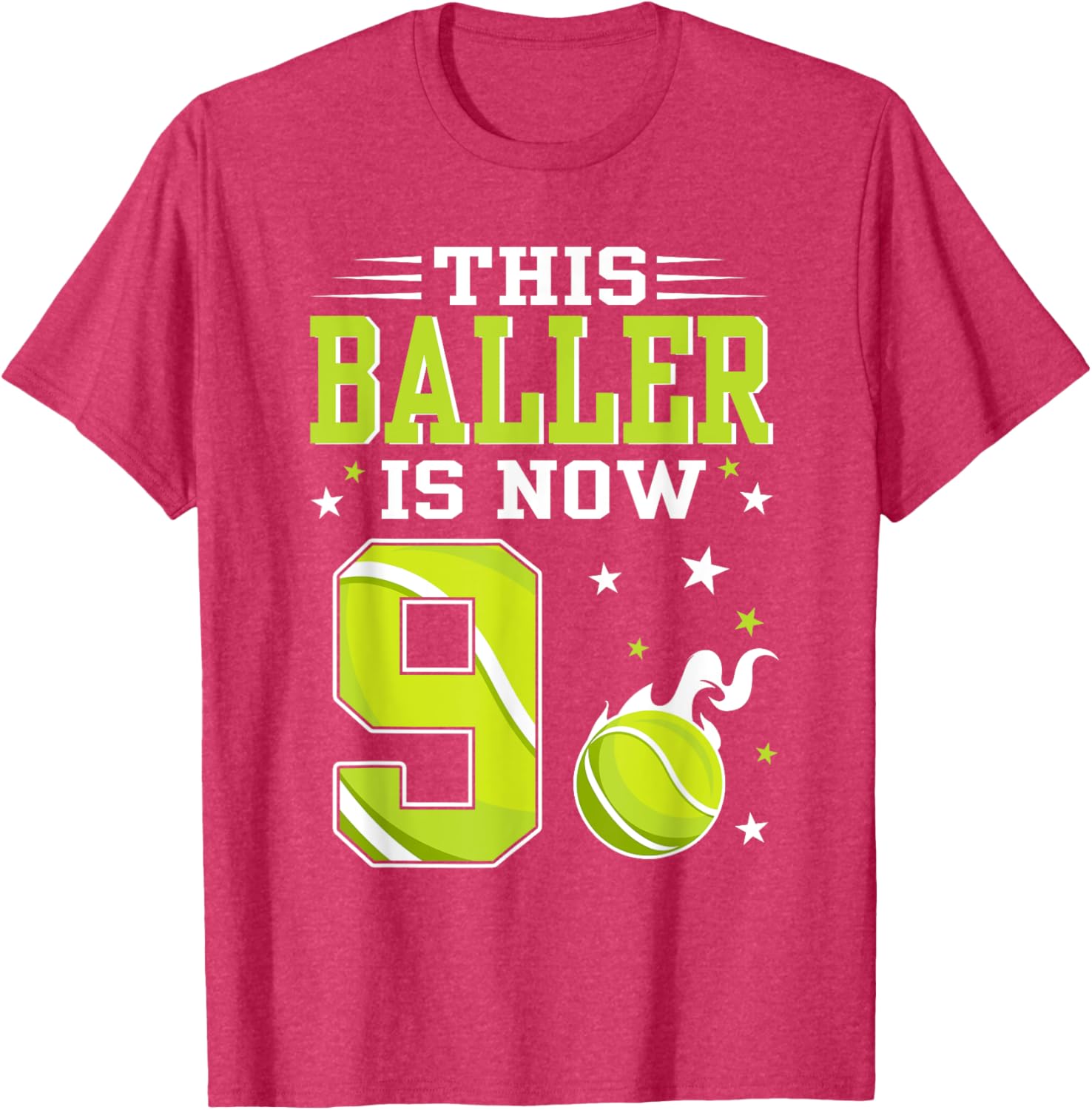 9 Year Old Birthday Tennis Themed T-Shirt for Kids β Perfect Gift! - 8